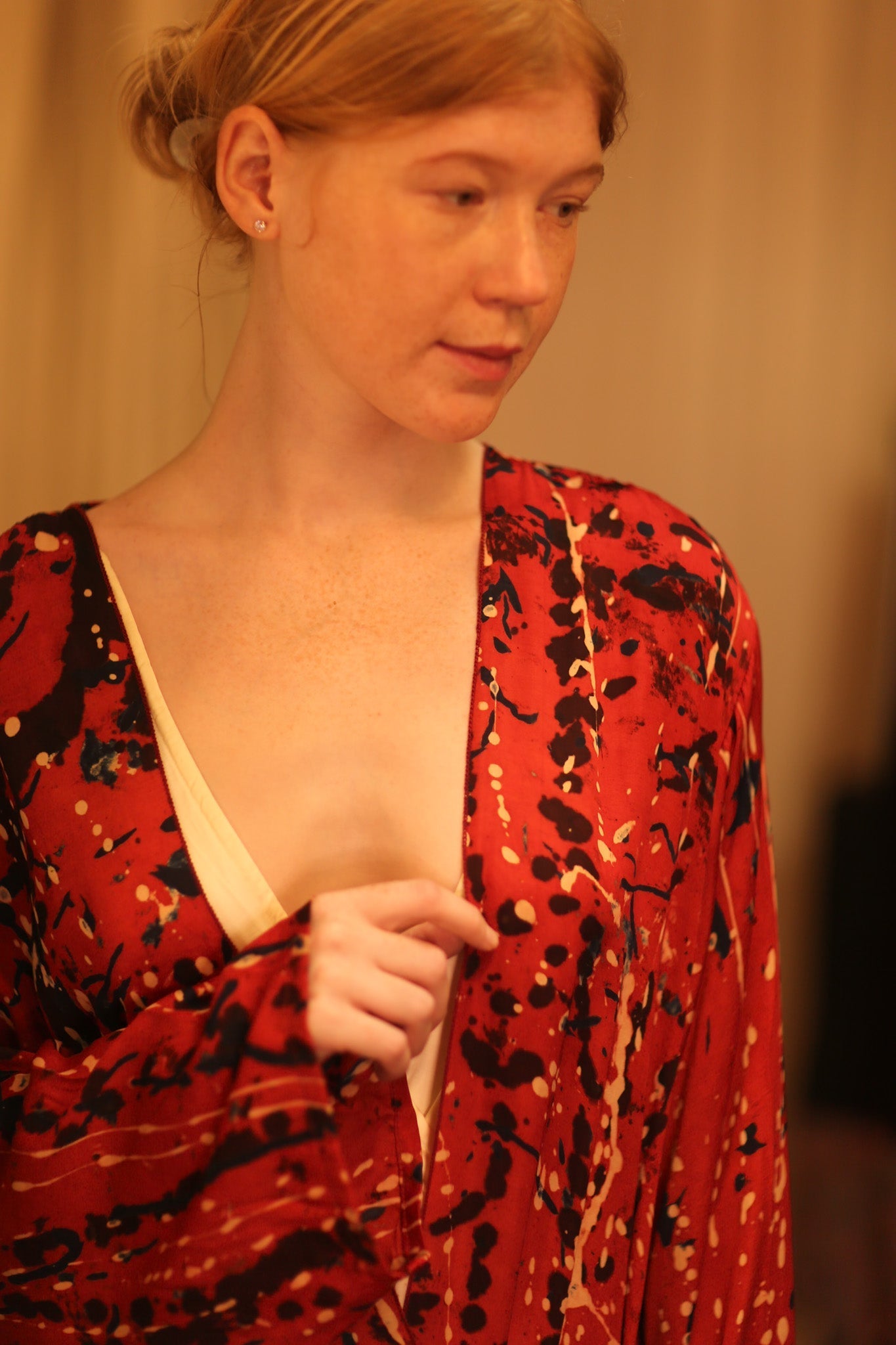 SILK KIMONO CONSTANCA DELLI WITH BELT - MOMO STUDIO BERLIN - Berlin Concept Store - sustainable & ethical fashion