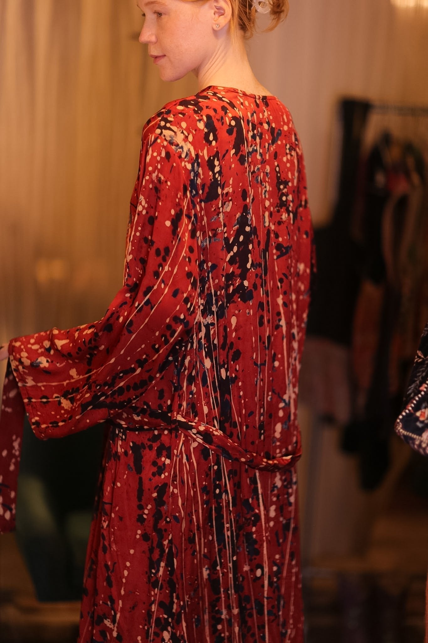 SILK KIMONO CONSTANCA DELLI WITH BELT - MOMO STUDIO BERLIN - Berlin Concept Store - sustainable & ethical fashion