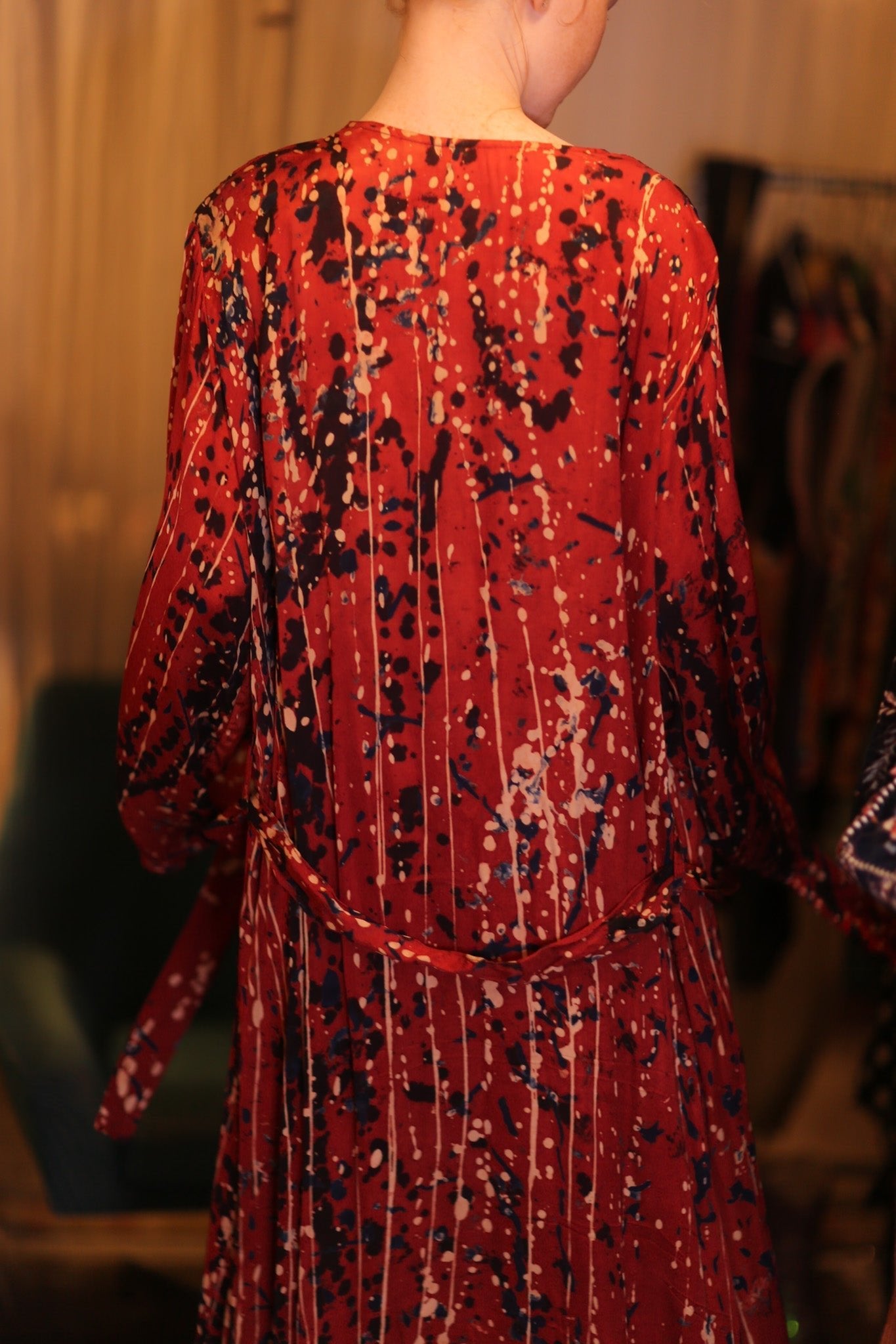 SILK KIMONO CONSTANCA DELLI WITH BELT - MOMO STUDIO BERLIN - Berlin Concept Store - sustainable & ethical fashion