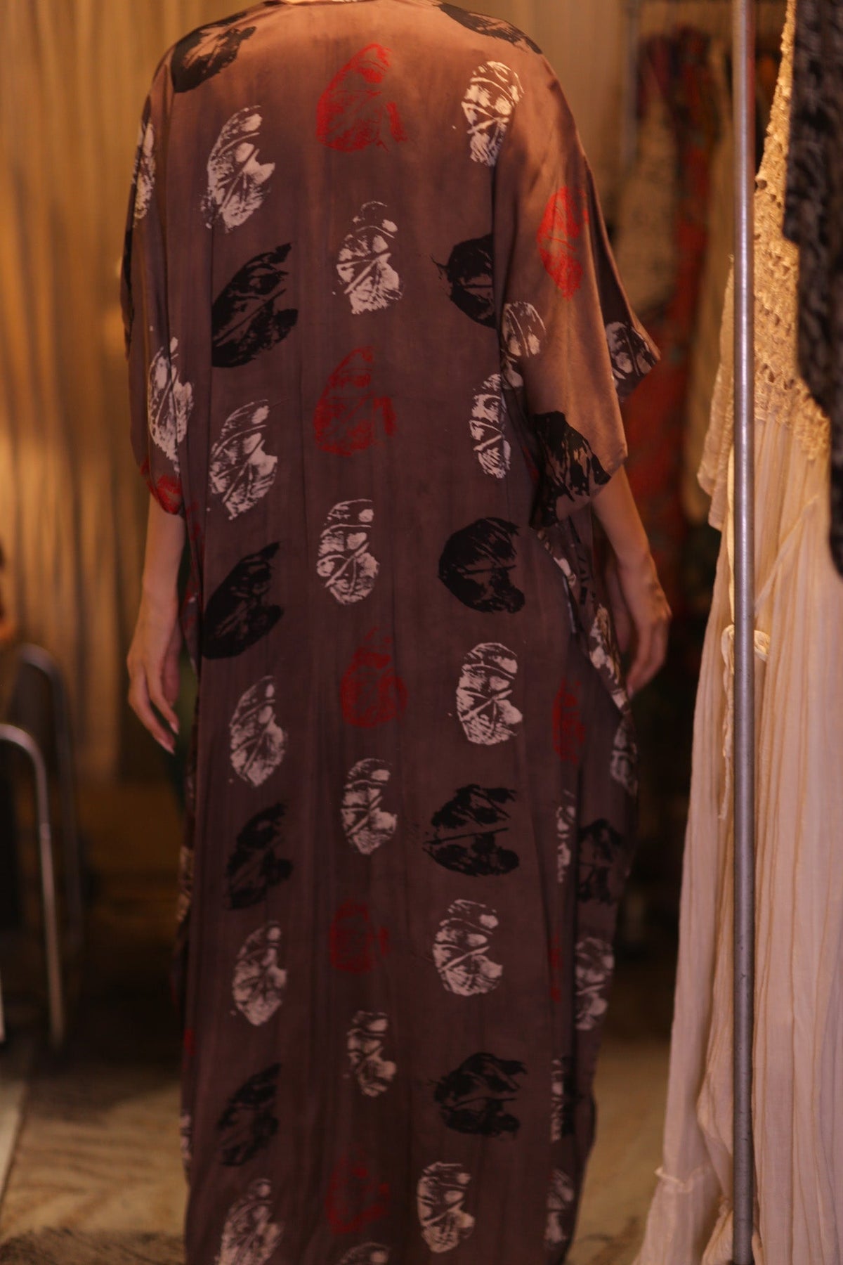 SILK LONG KIMONO WITH BELT NIKO - MOMO STUDIO BERLIN - Berlin Concept Store - sustainable & ethical fashion