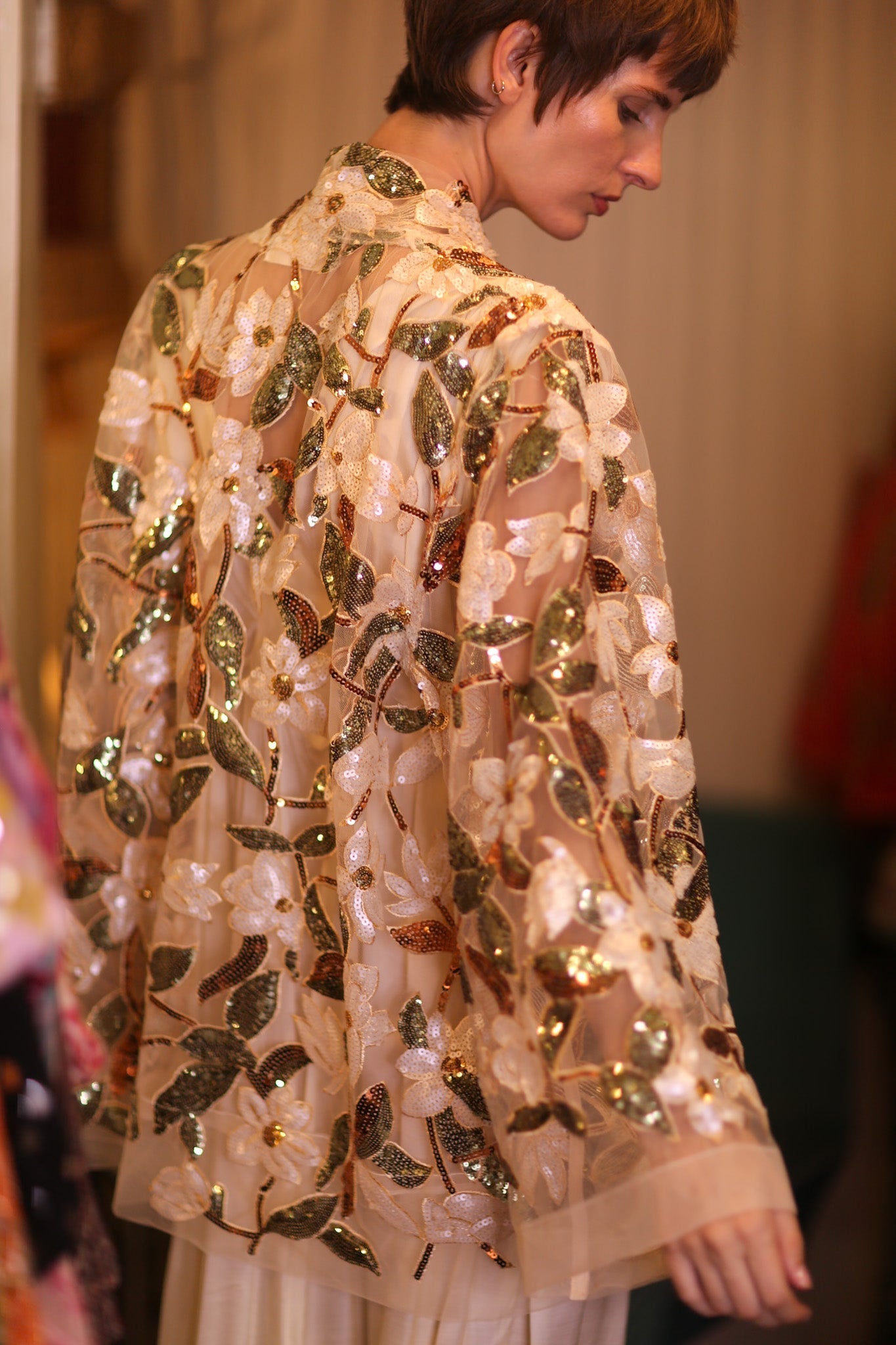 SILK SHORT KIMONO AMBER - MOMO STUDIO BERLIN - Berlin Concept Store - sustainable & ethical fashion