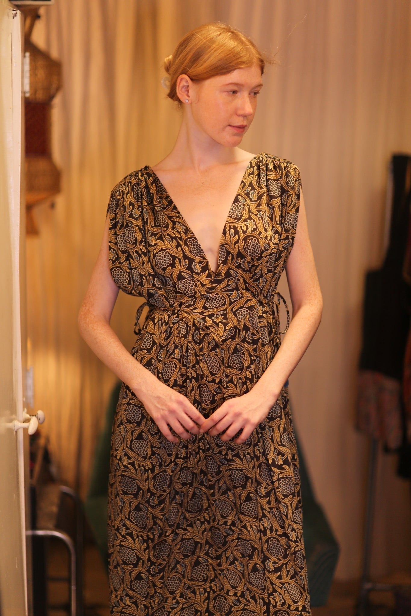 SILK VICTORIA DRESS PANSY - MOMO STUDIO BERLIN - Berlin Concept Store - sustainable & ethical fashion