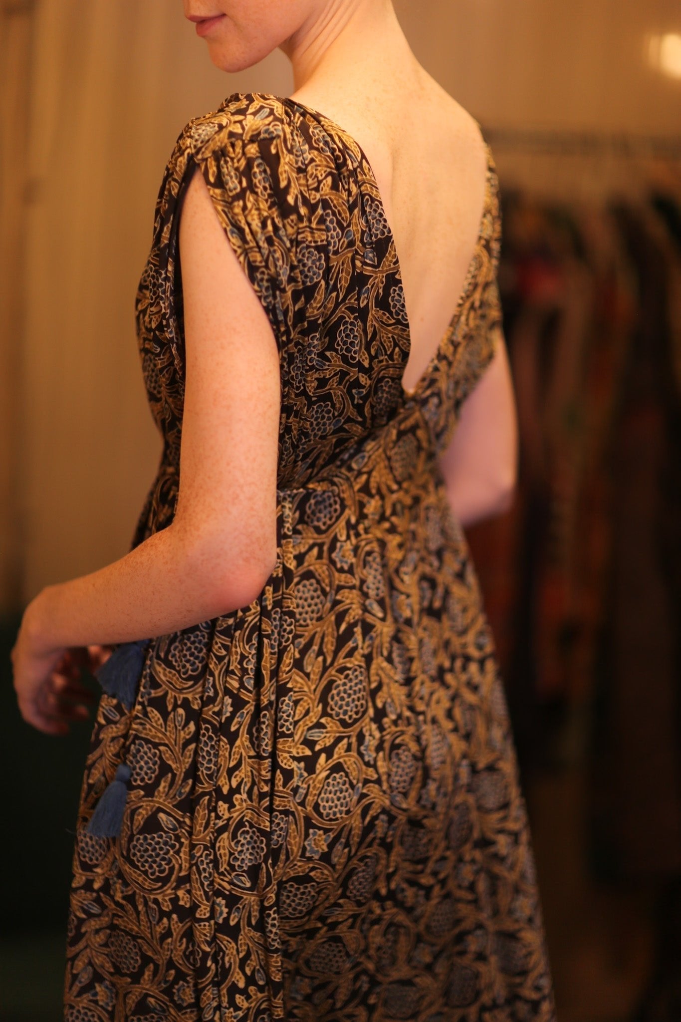 SILK VICTORIA DRESS PANSY - MOMO STUDIO BERLIN - Berlin Concept Store - sustainable & ethical fashion