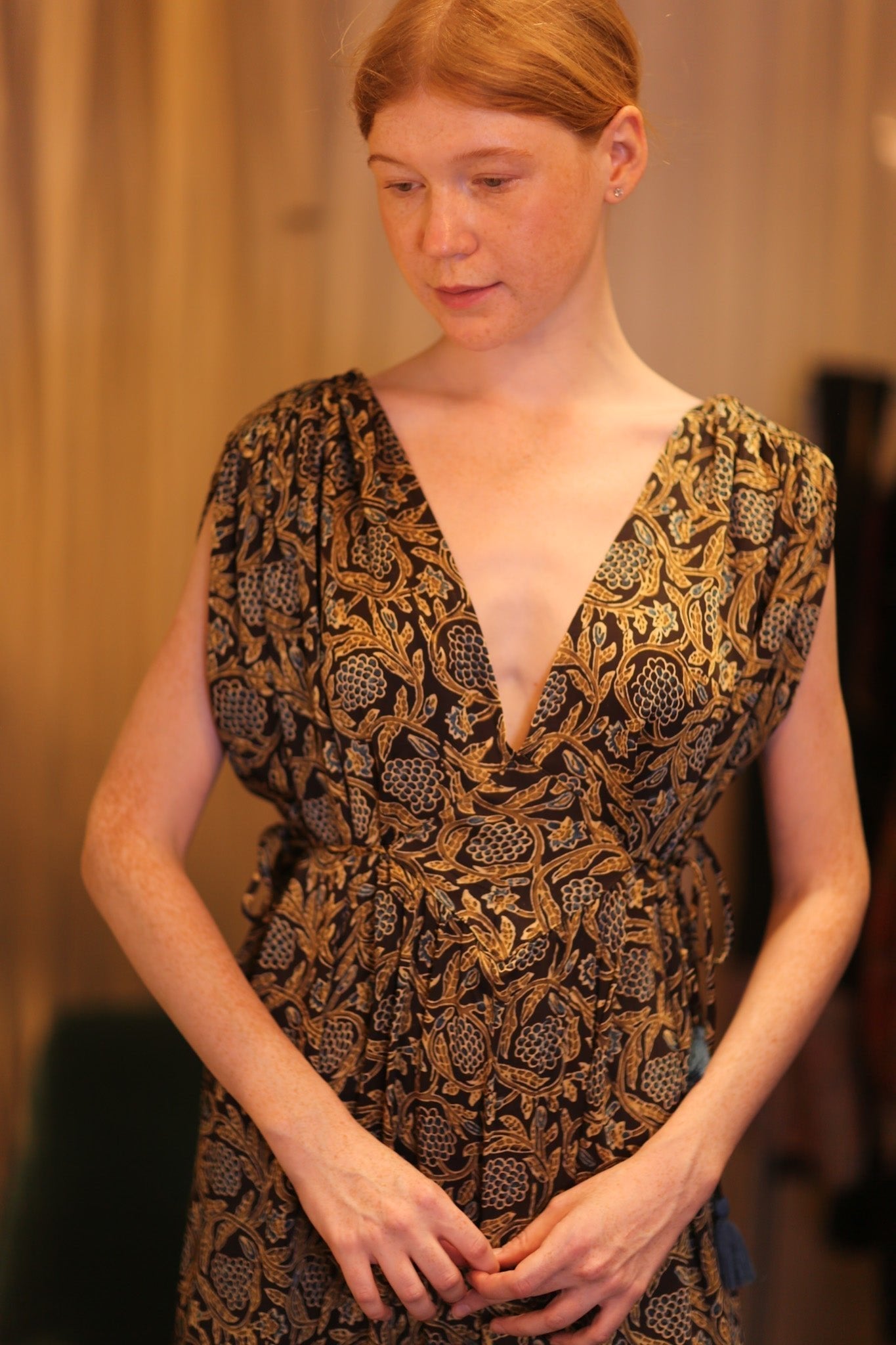 SILK VICTORIA DRESS PANSY - MOMO STUDIO BERLIN - Berlin Concept Store - sustainable & ethical fashion