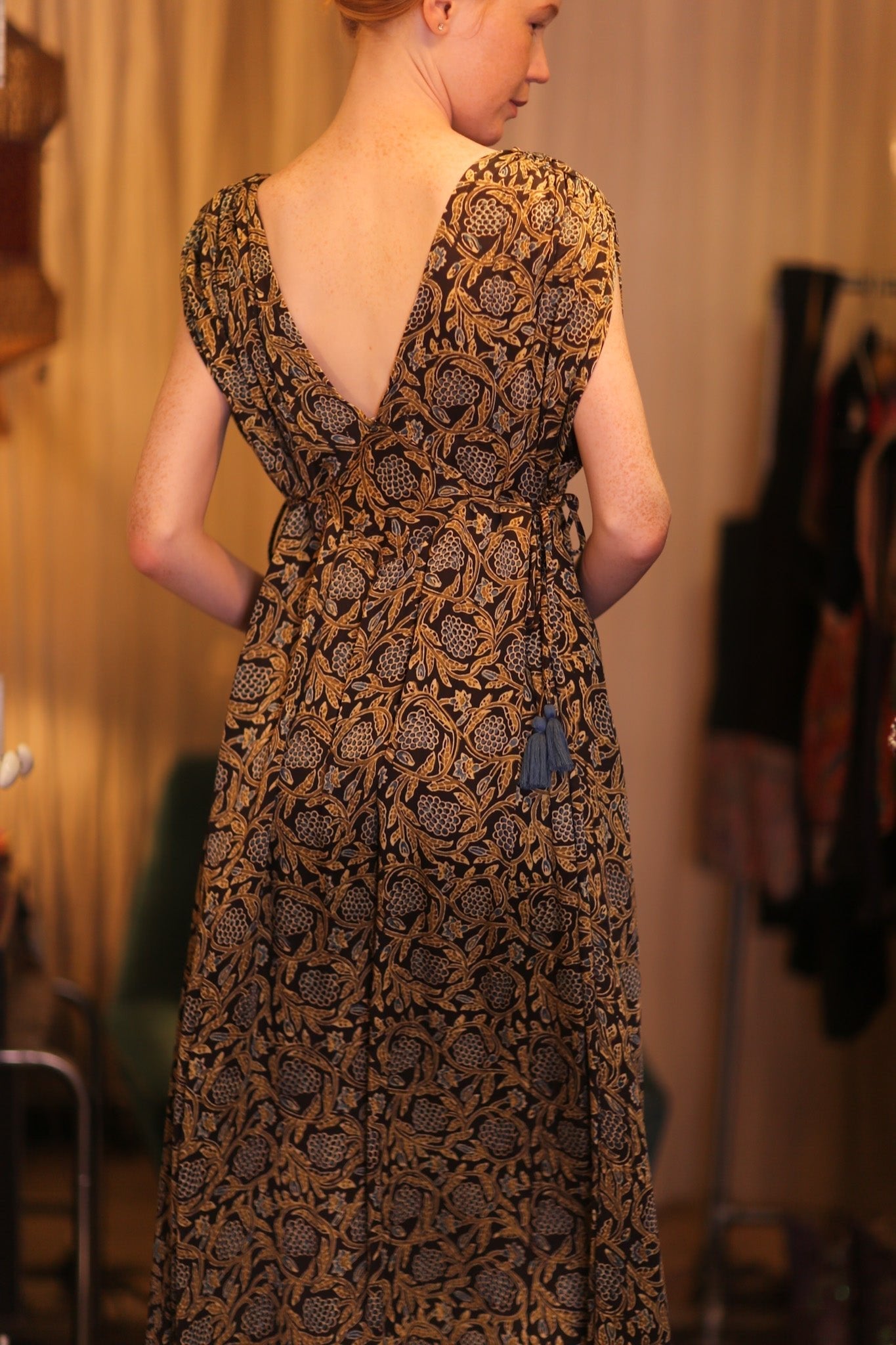 SILK VICTORIA DRESS PANSY - MOMO STUDIO BERLIN - Berlin Concept Store - sustainable & ethical fashion