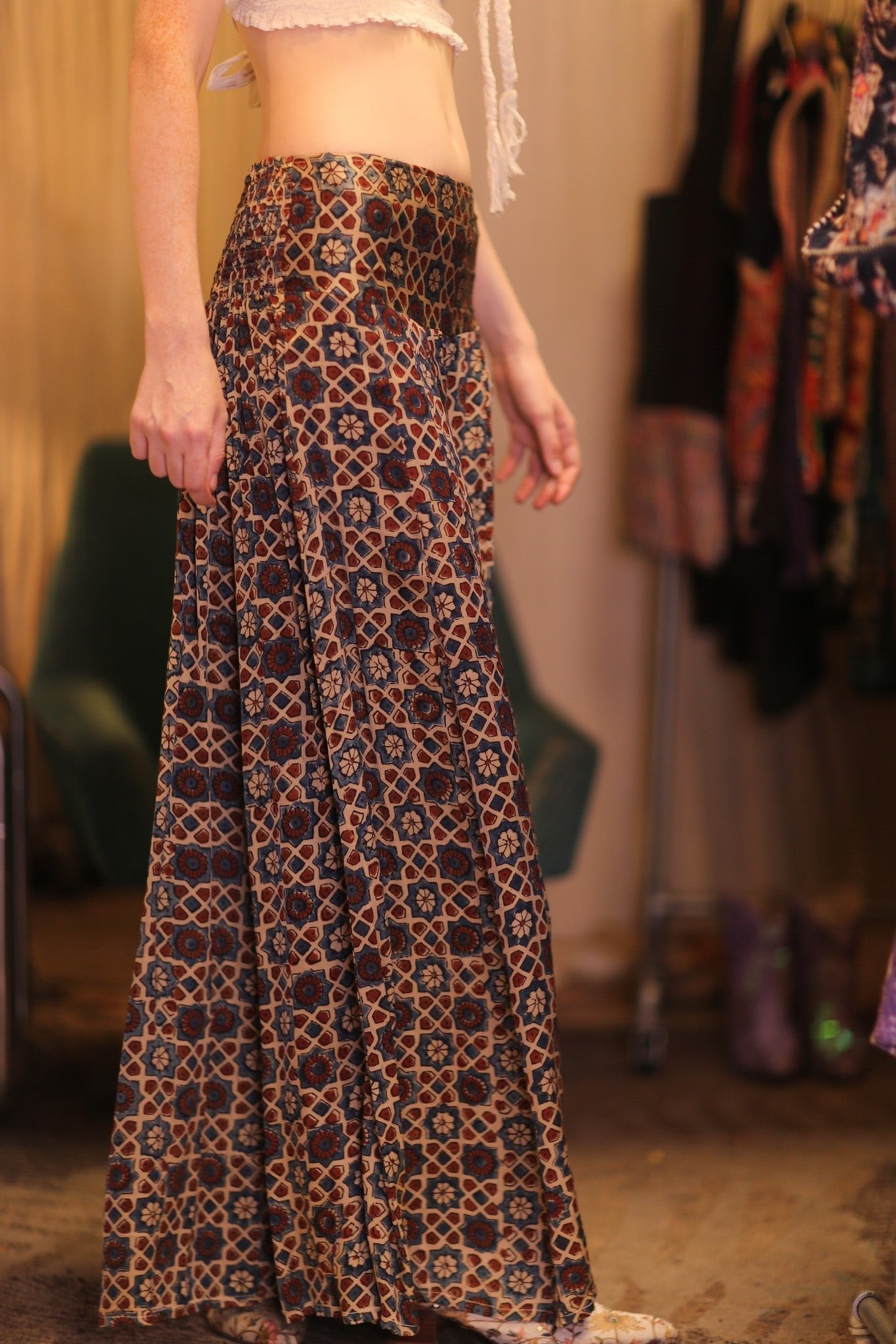 SILK WIDE LEG LONG PANTS RUBY MHANKWET - MOMO STUDIO BERLIN - Berlin Concept Store - sustainable & ethical fashion