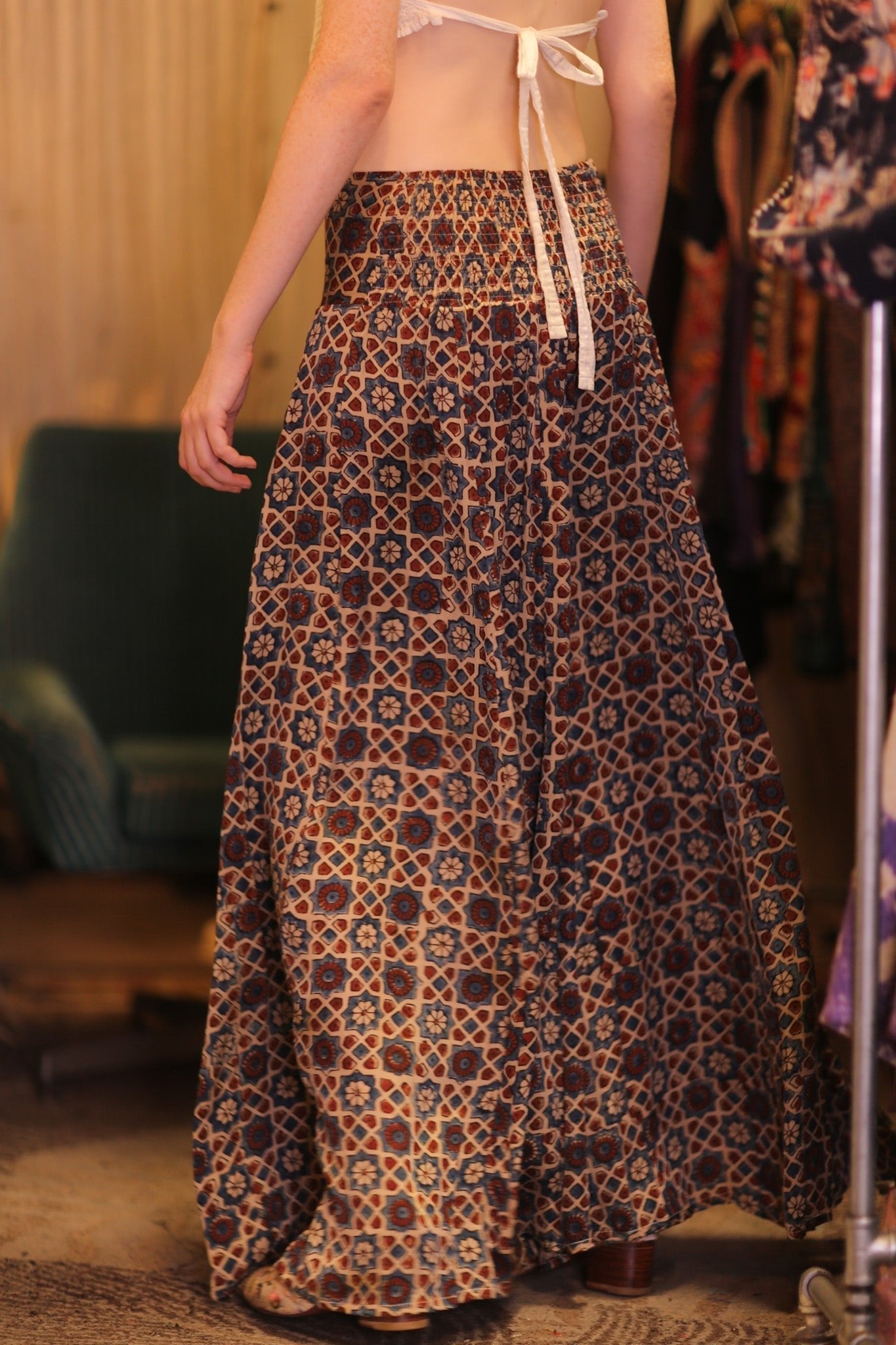 SILK WIDE LEG LONG PANTS RUBY MHANKWET - MOMO STUDIO BERLIN - Berlin Concept Store - sustainable & ethical fashion