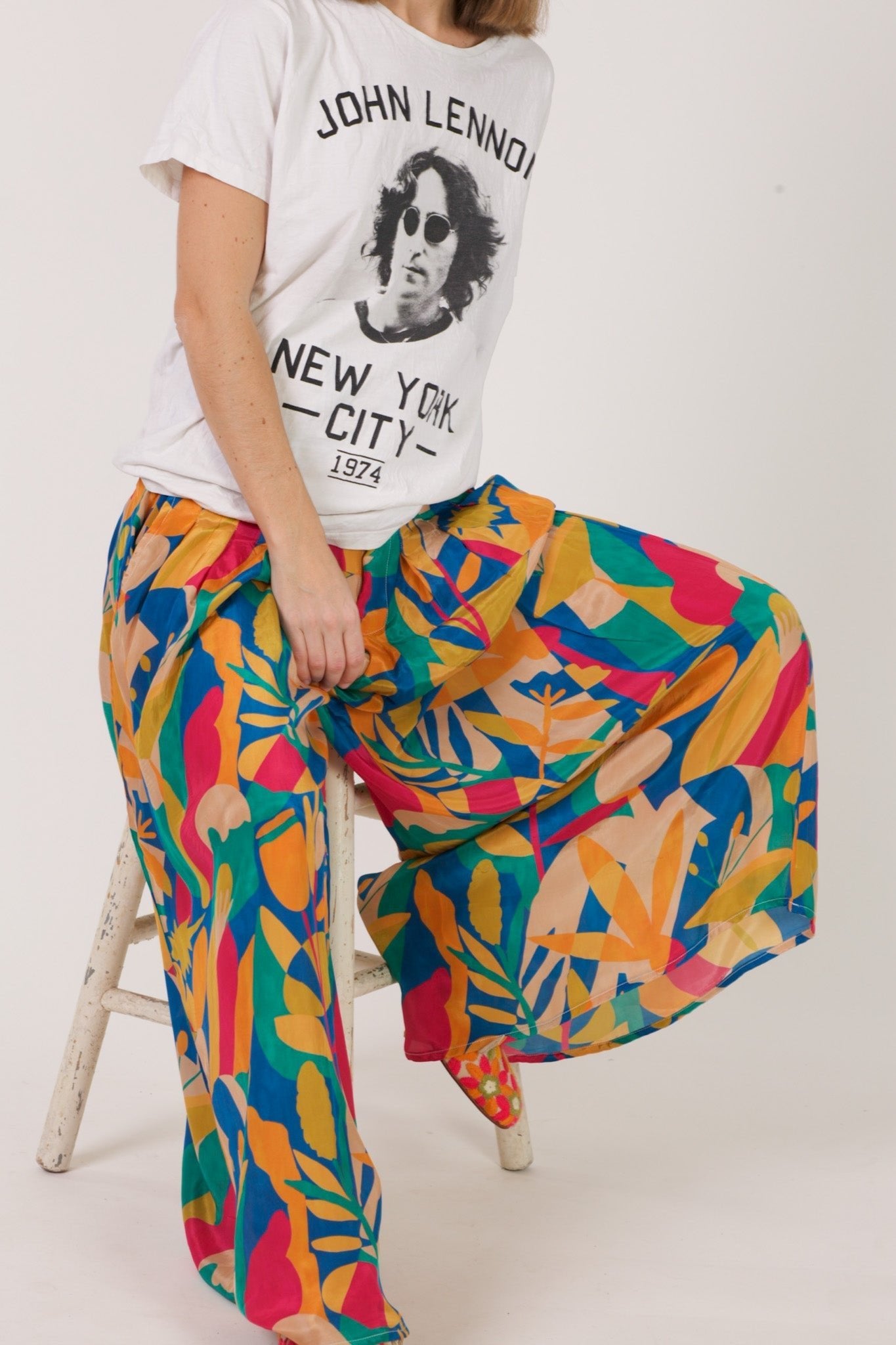 SILK WIDE LEG PANTS AMIRA - MOMO STUDIO BERLIN - Berlin Concept Store - sustainable & ethical fashion