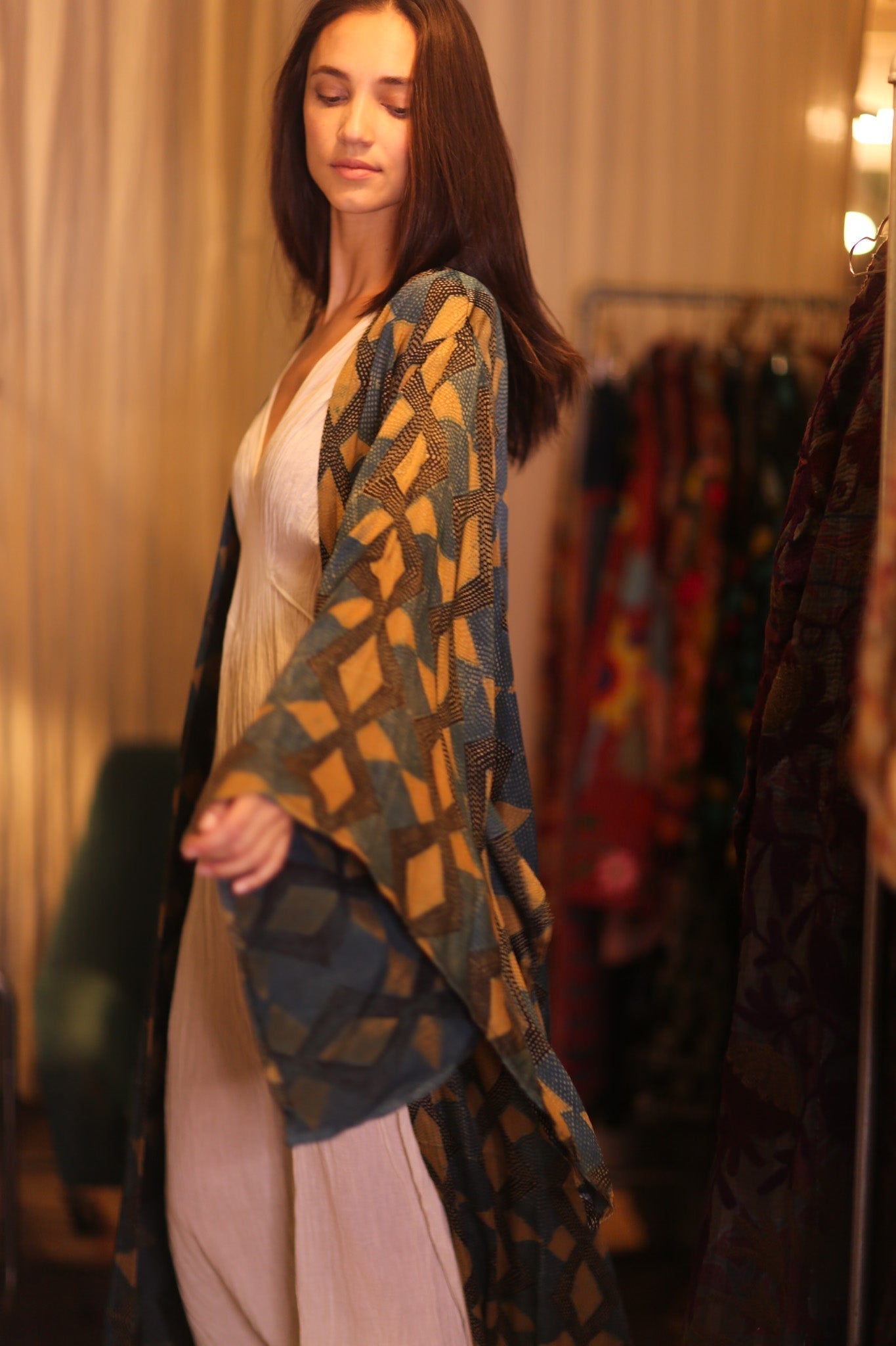 SILK WING KIMONO PINA GOLDEN QUADRANGLE - MOMO STUDIO BERLIN - Berlin Concept Store - sustainable & ethical fashion