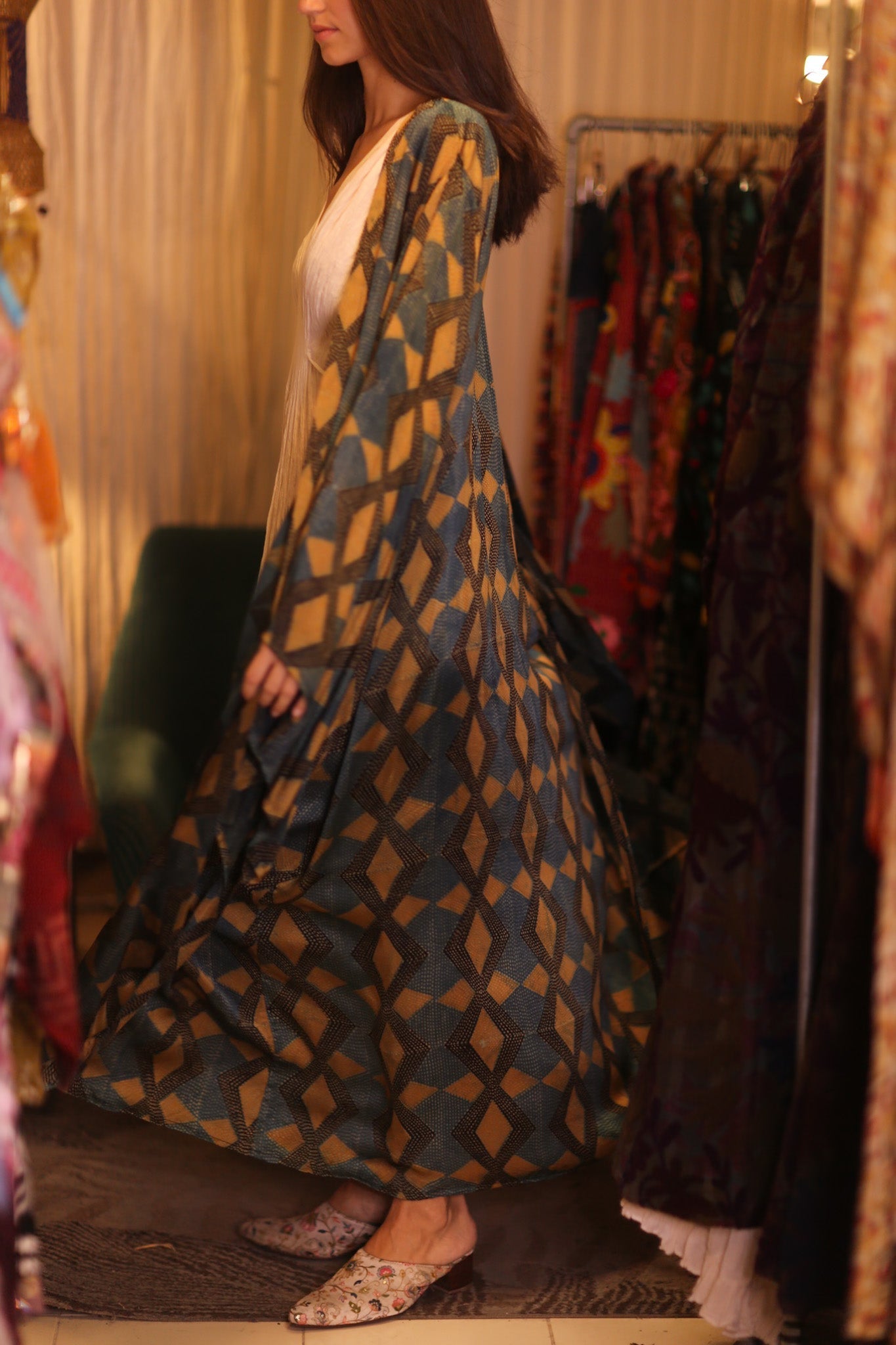 SILK WING KIMONO PINA GOLDEN QUADRANGLE - MOMO STUDIO BERLIN - Berlin Concept Store - sustainable & ethical fashion