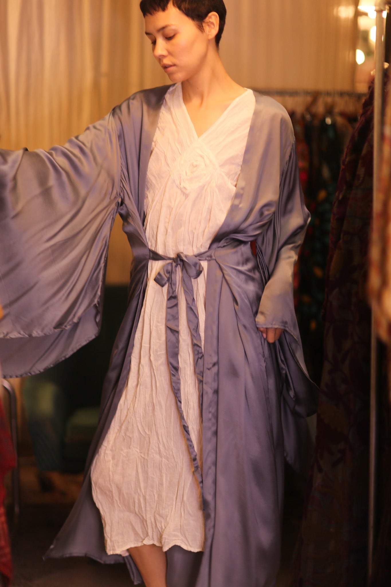 SILK WING KIMONO PINA HAIRY - MOMO STUDIO BERLIN - Berlin Concept Store - sustainable & ethical fashion