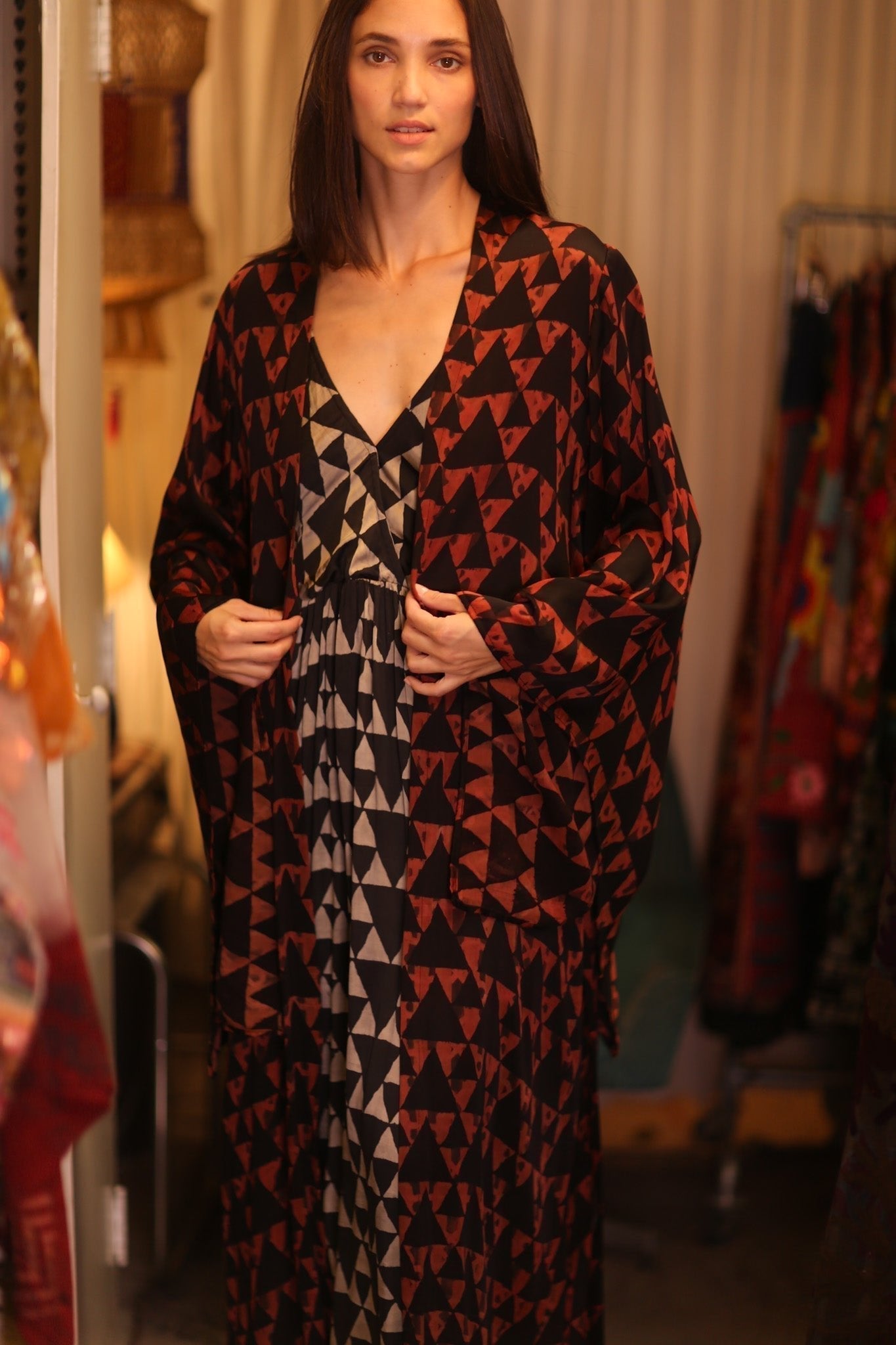 SILK WING KIMONO PINA HONEY - MOMO STUDIO BERLIN - Berlin Concept Store - sustainable & ethical fashion