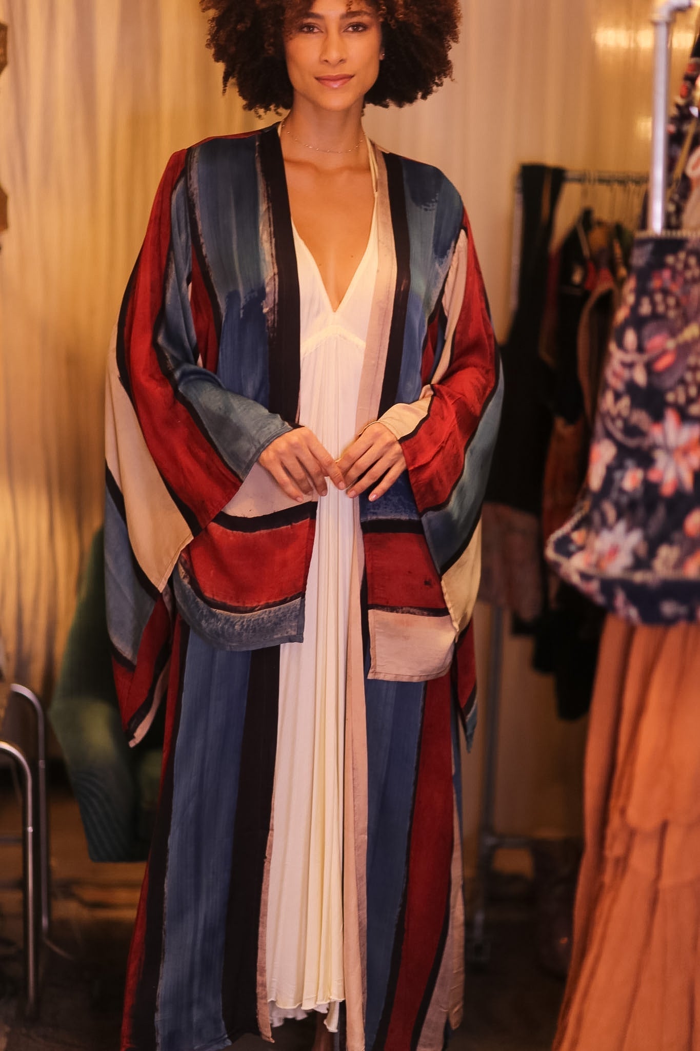 SILK WING KIMONO PINA KAWKO - MOMO STUDIO BERLIN - Berlin Concept Store - sustainable & ethical fashion