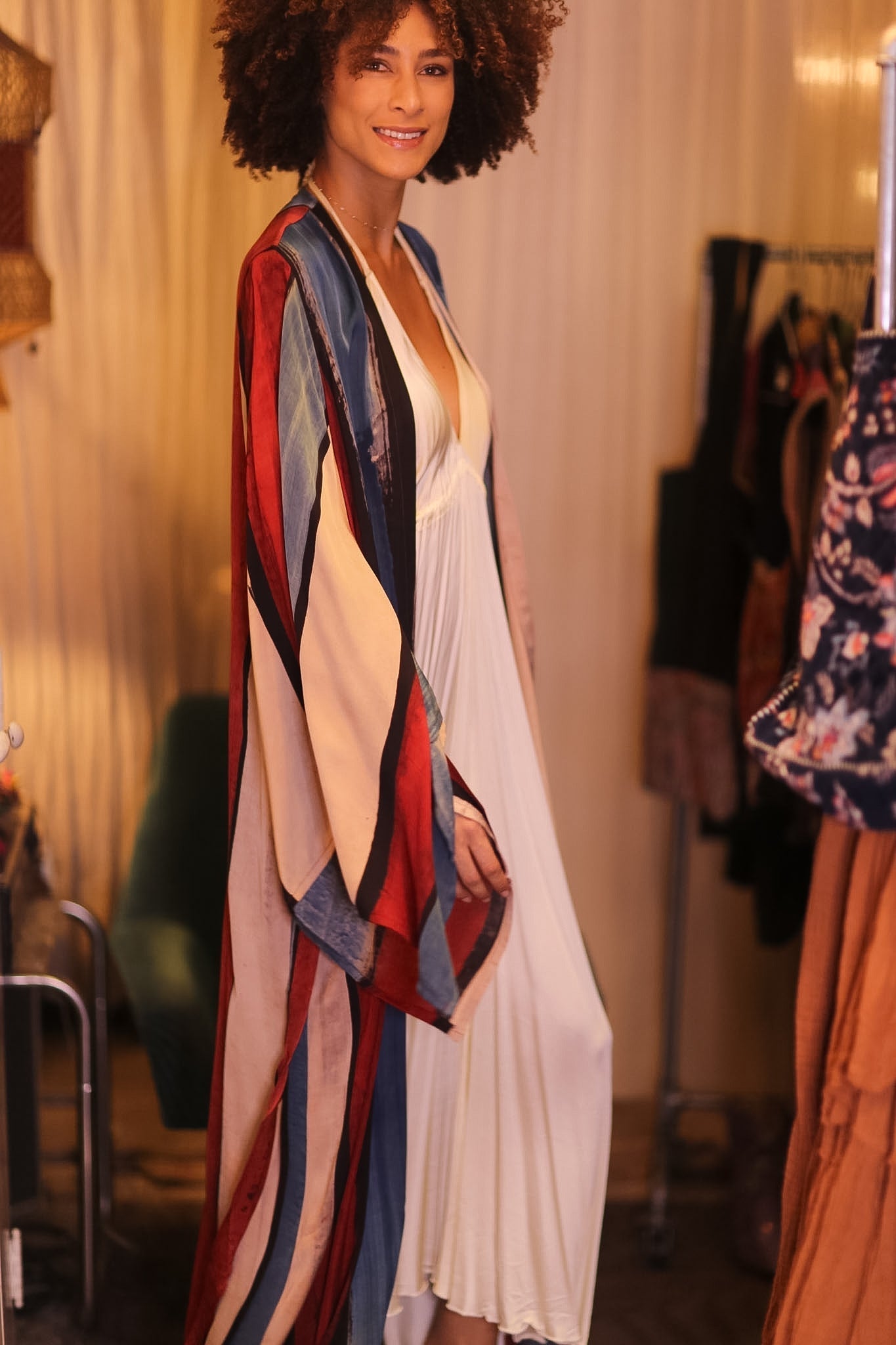 SILK WING KIMONO PINA KAWKO - MOMO STUDIO BERLIN - Berlin Concept Store - sustainable & ethical fashion