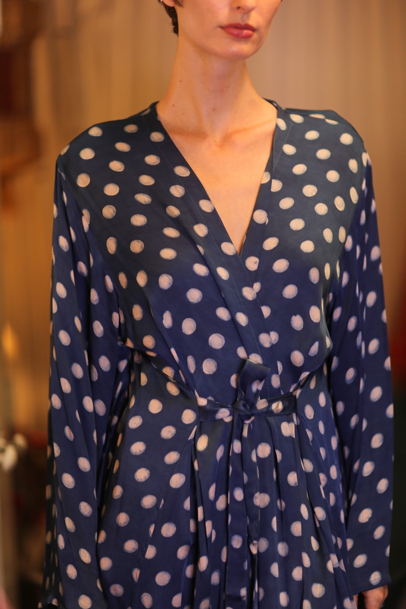 SILK WING KIMONO PINA POLKA DOT MOONLET - MOMO STUDIO BERLIN - Berlin Concept Store - sustainable & ethical fashion