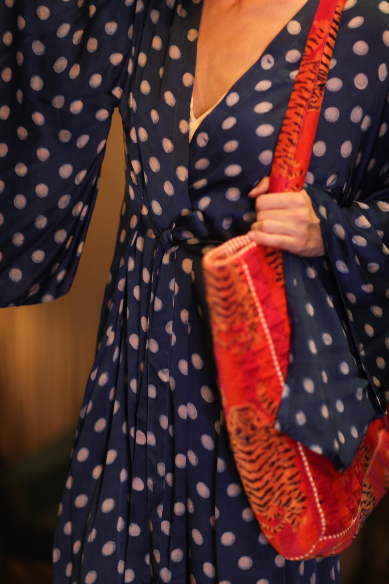 SILK WING KIMONO PINA POLKA DOT MOONLET - MOMO STUDIO BERLIN - Berlin Concept Store - sustainable & ethical fashion
