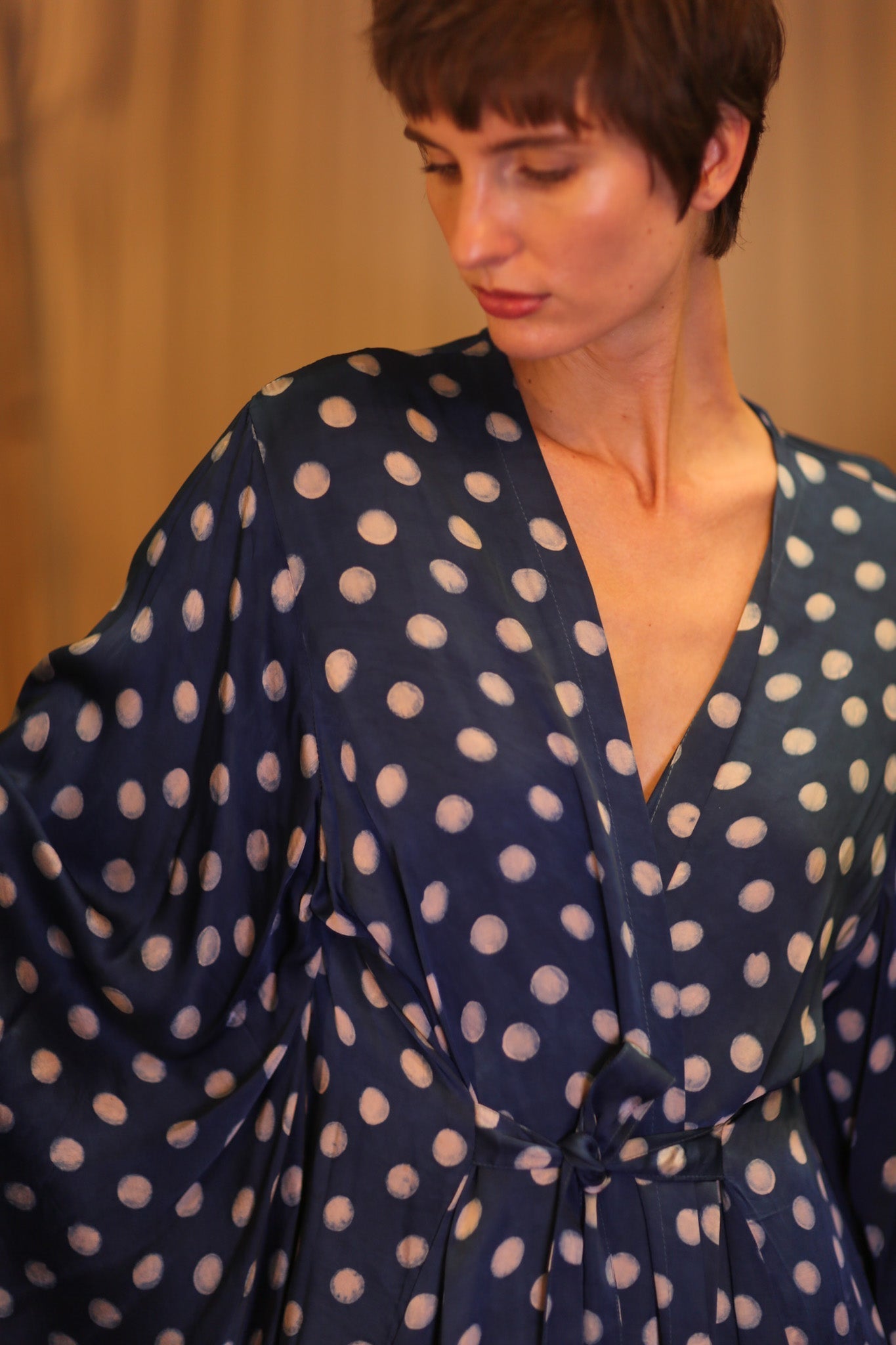 SILK WING KIMONO PINA POLKA DOT MOONLET - MOMO STUDIO BERLIN - Berlin Concept Store - sustainable & ethical fashion