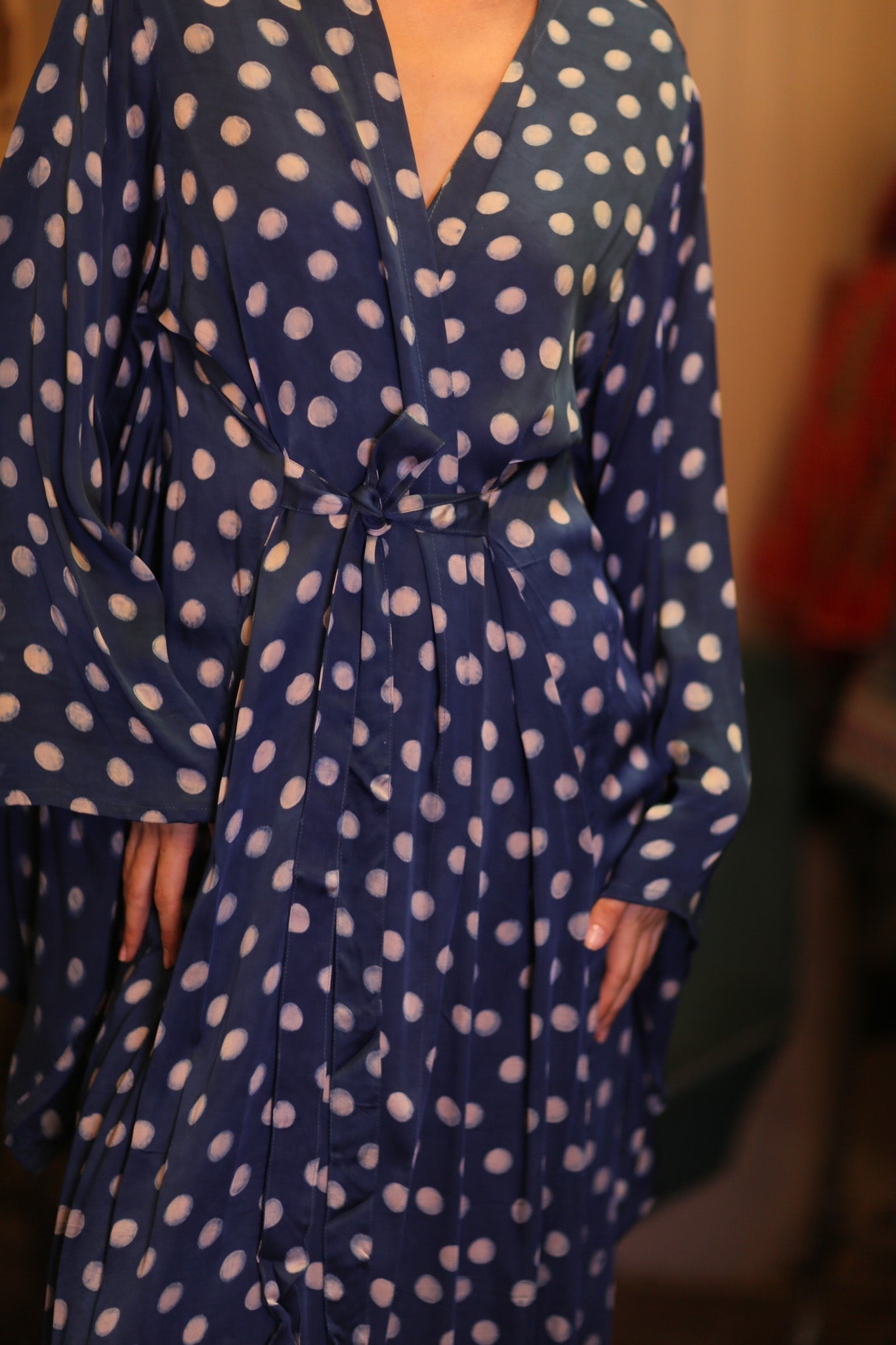 SILK WING KIMONO PINA POLKA DOT MOONLET - MOMO STUDIO BERLIN - Berlin Concept Store - sustainable & ethical fashion