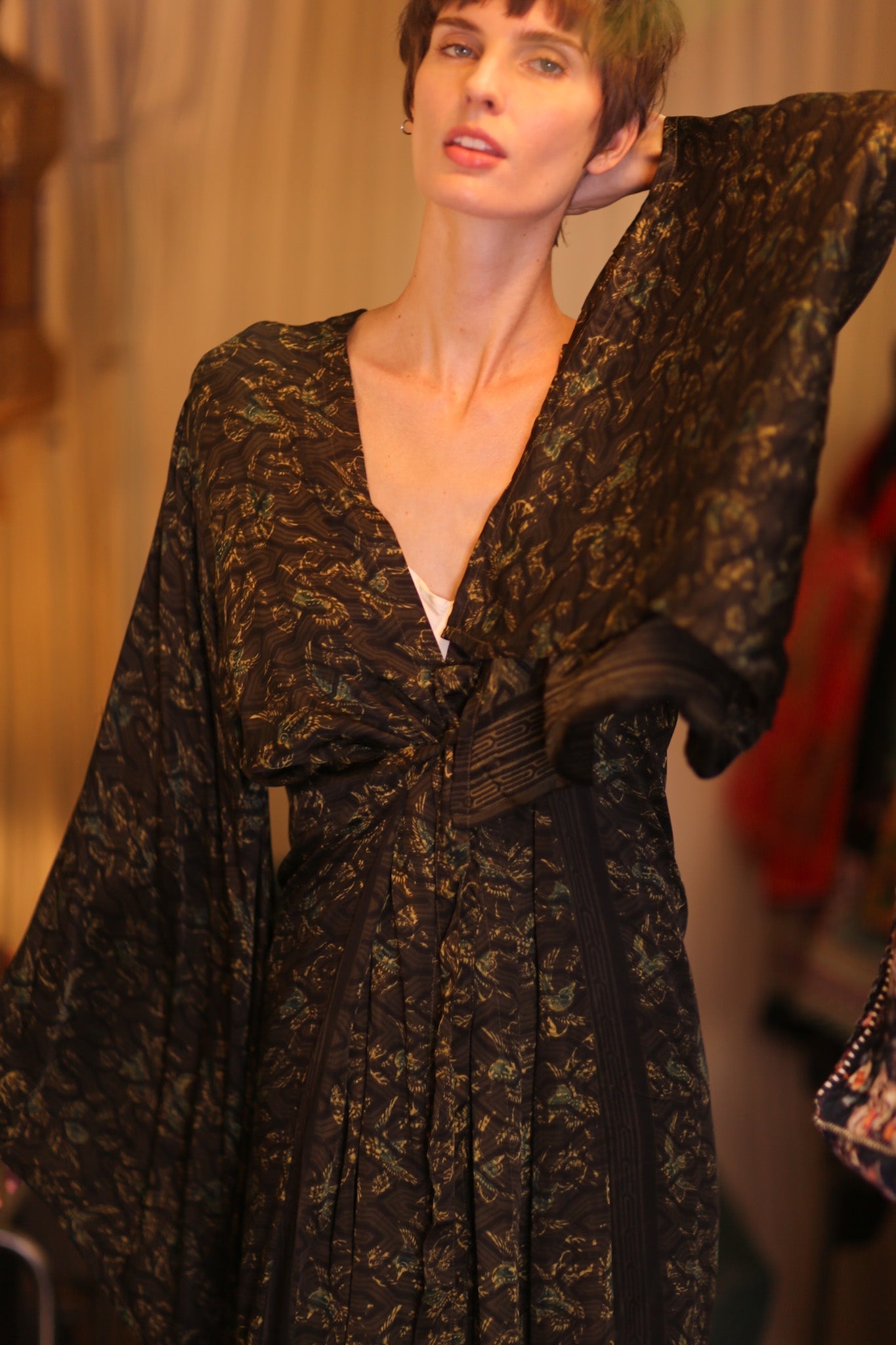 SILK WING KIMONO PINA ZAFIRA - MOMO STUDIO BERLIN - Berlin Concept Store - sustainable & ethical fashion