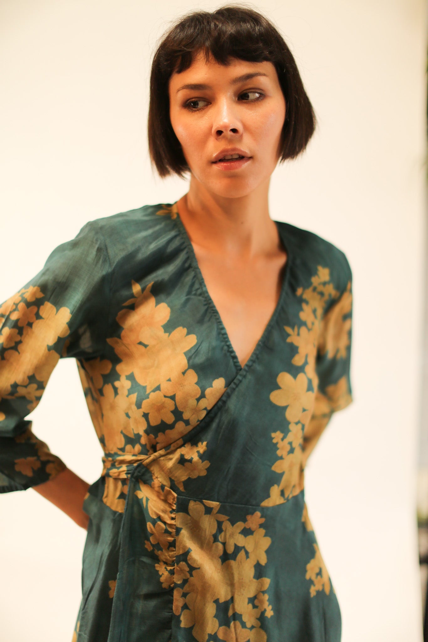 SILK WRAP DRESS BASHA - MOMO STUDIO BERLIN - Berlin Concept Store - sustainable & ethical fashion