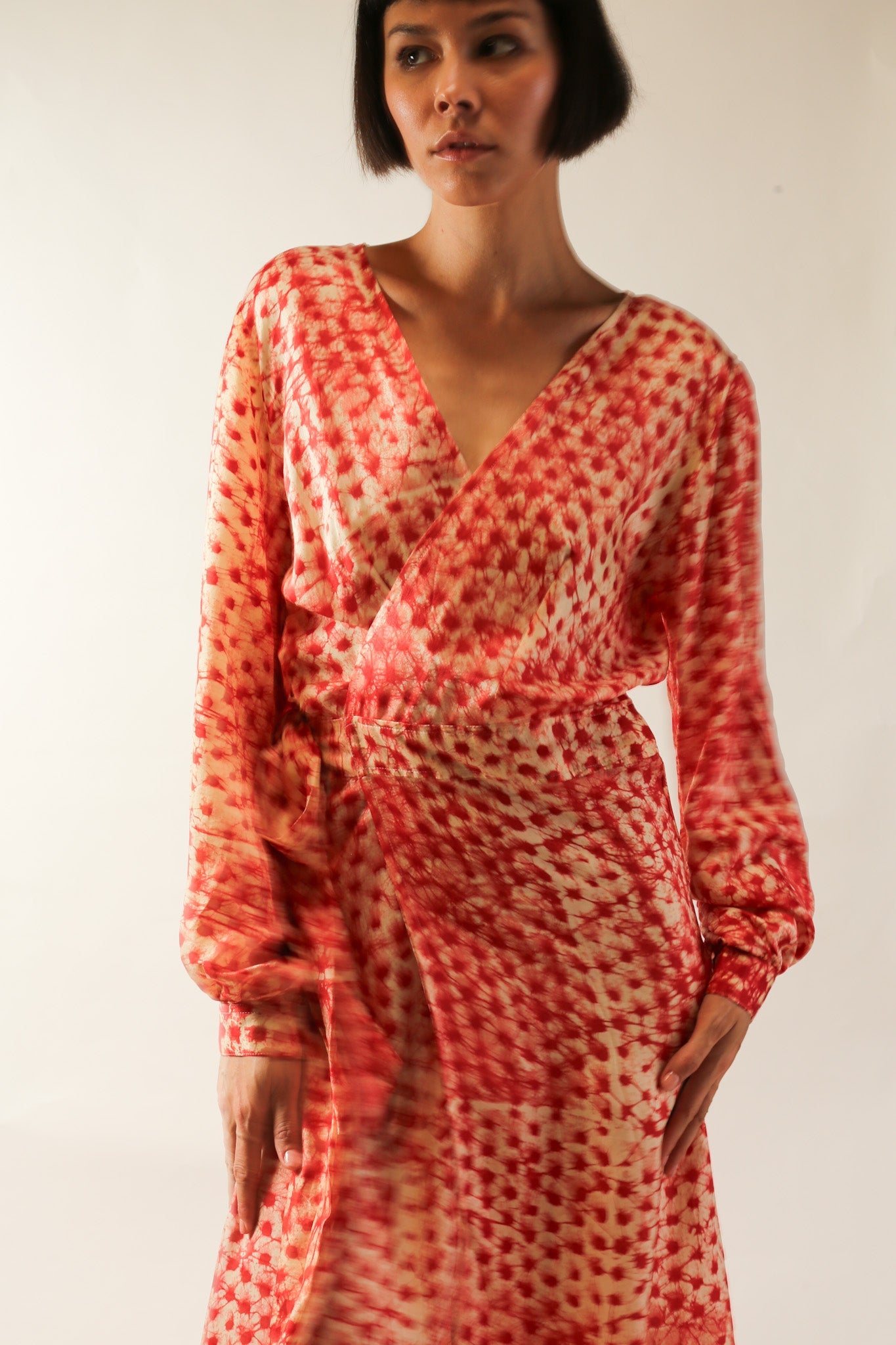 Silk WRAP DRESS CECYLIA - MOMO STUDIO BERLIN - Berlin Concept Store - sustainable & ethical fashion