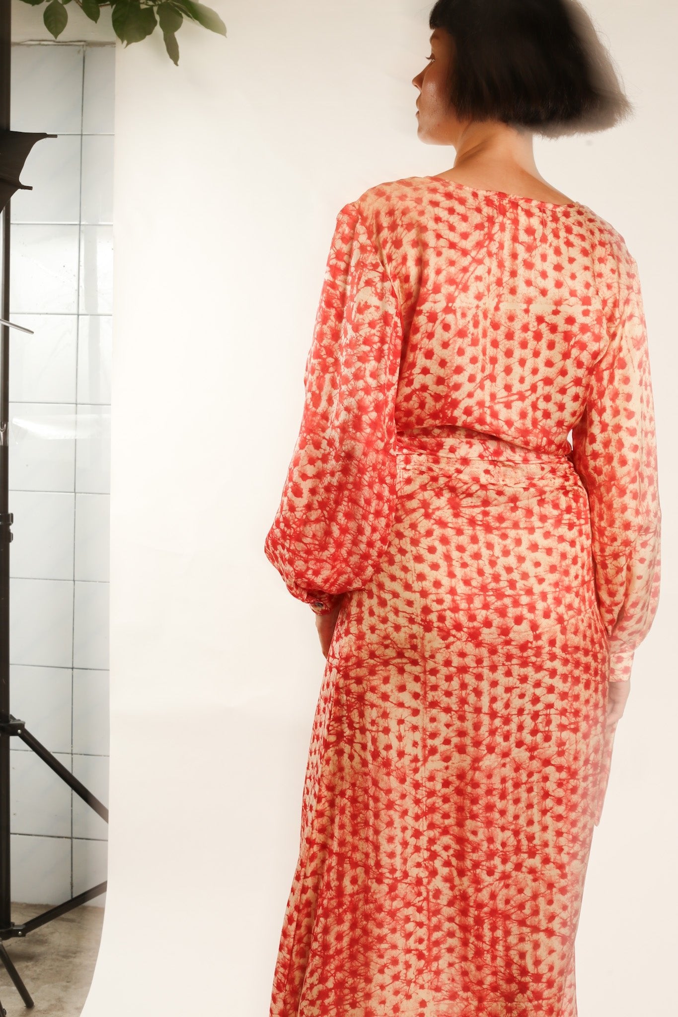 Silk WRAP DRESS CECYLIA - MOMO STUDIO BERLIN - Berlin Concept Store - sustainable & ethical fashion