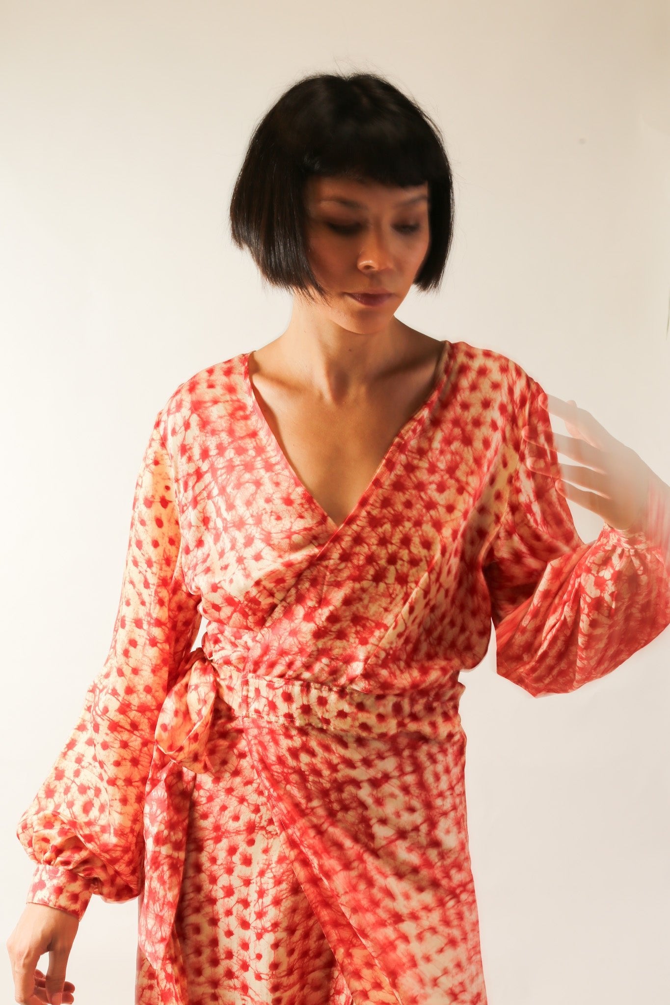 Silk WRAP DRESS CECYLIA - MOMO STUDIO BERLIN - Berlin Concept Store - sustainable & ethical fashion