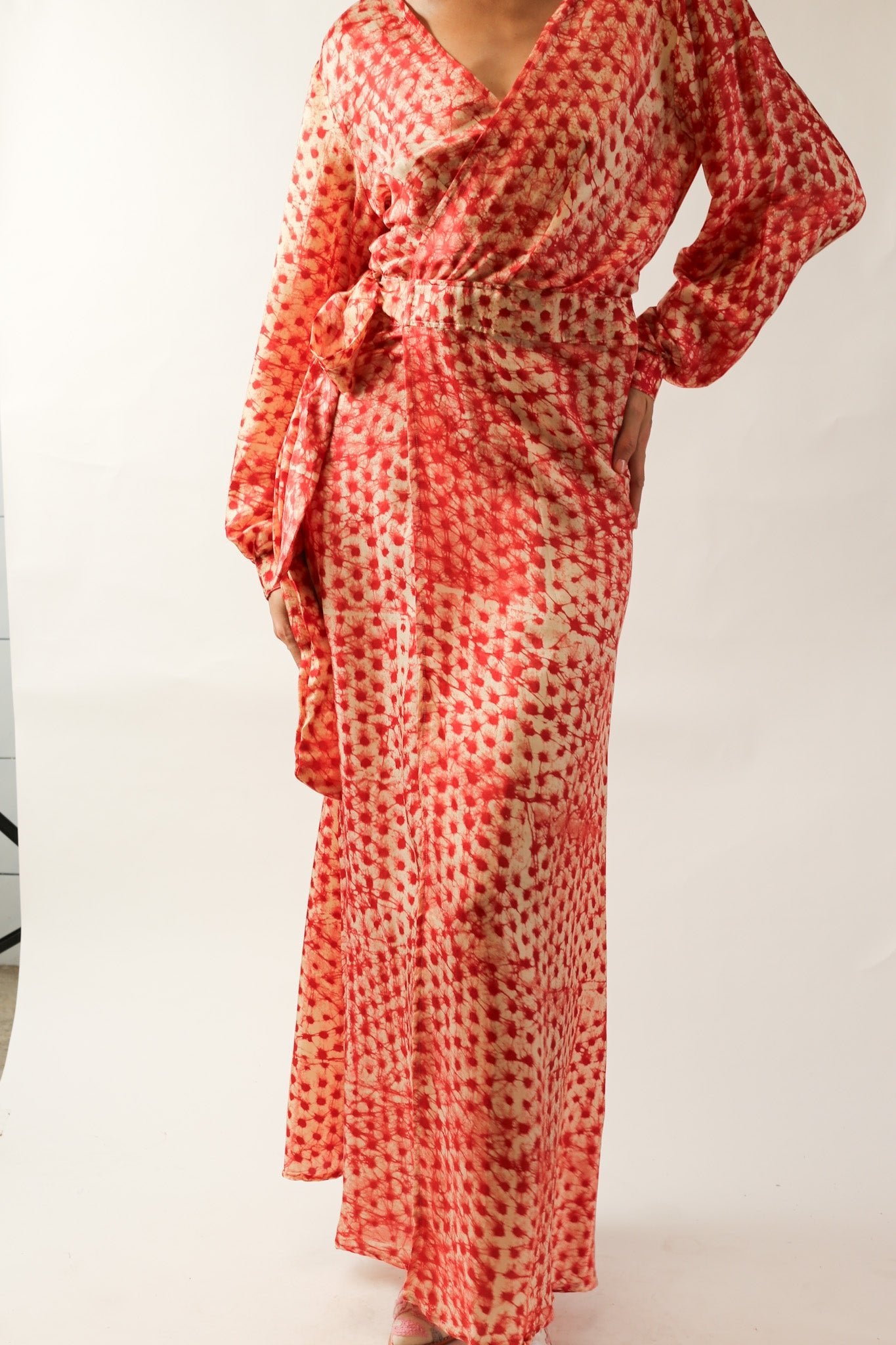 Silk WRAP DRESS CECYLIA - MOMO STUDIO BERLIN - Berlin Concept Store - sustainable & ethical fashion