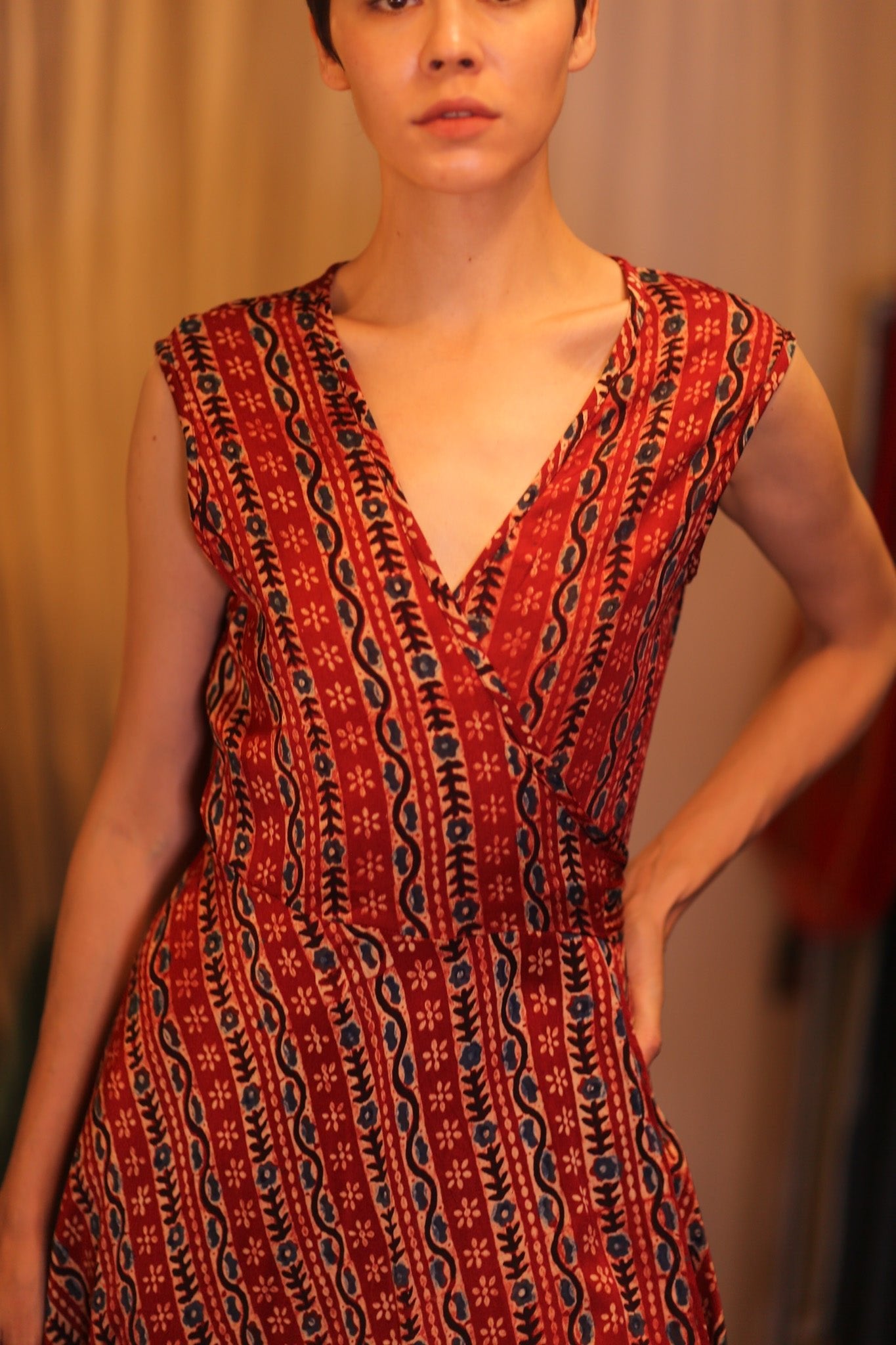 SILK WRAP DRESS GABRIELE KYAUKNI - MOMO STUDIO BERLIN - Berlin Concept Store - sustainable & ethical fashion