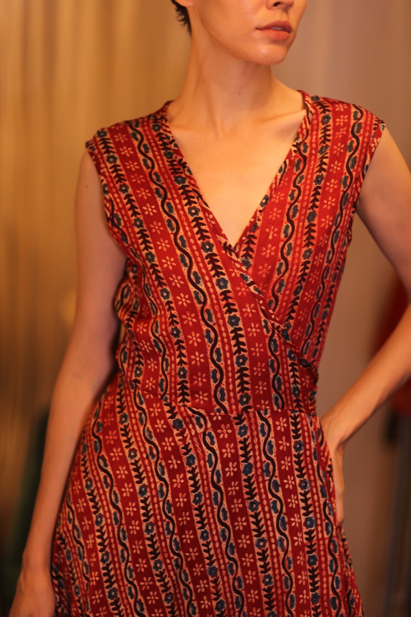 SILK WRAP DRESS GABRIELE KYAUKNI - MOMO STUDIO BERLIN - Berlin Concept Store - sustainable & ethical fashion