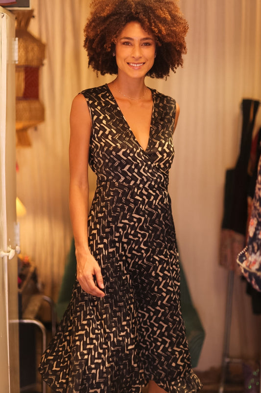 SILK WRAP DRESS GABRIELE LARNI - MOMO STUDIO BERLIN - Berlin Concept Store - sustainable & ethical fashion