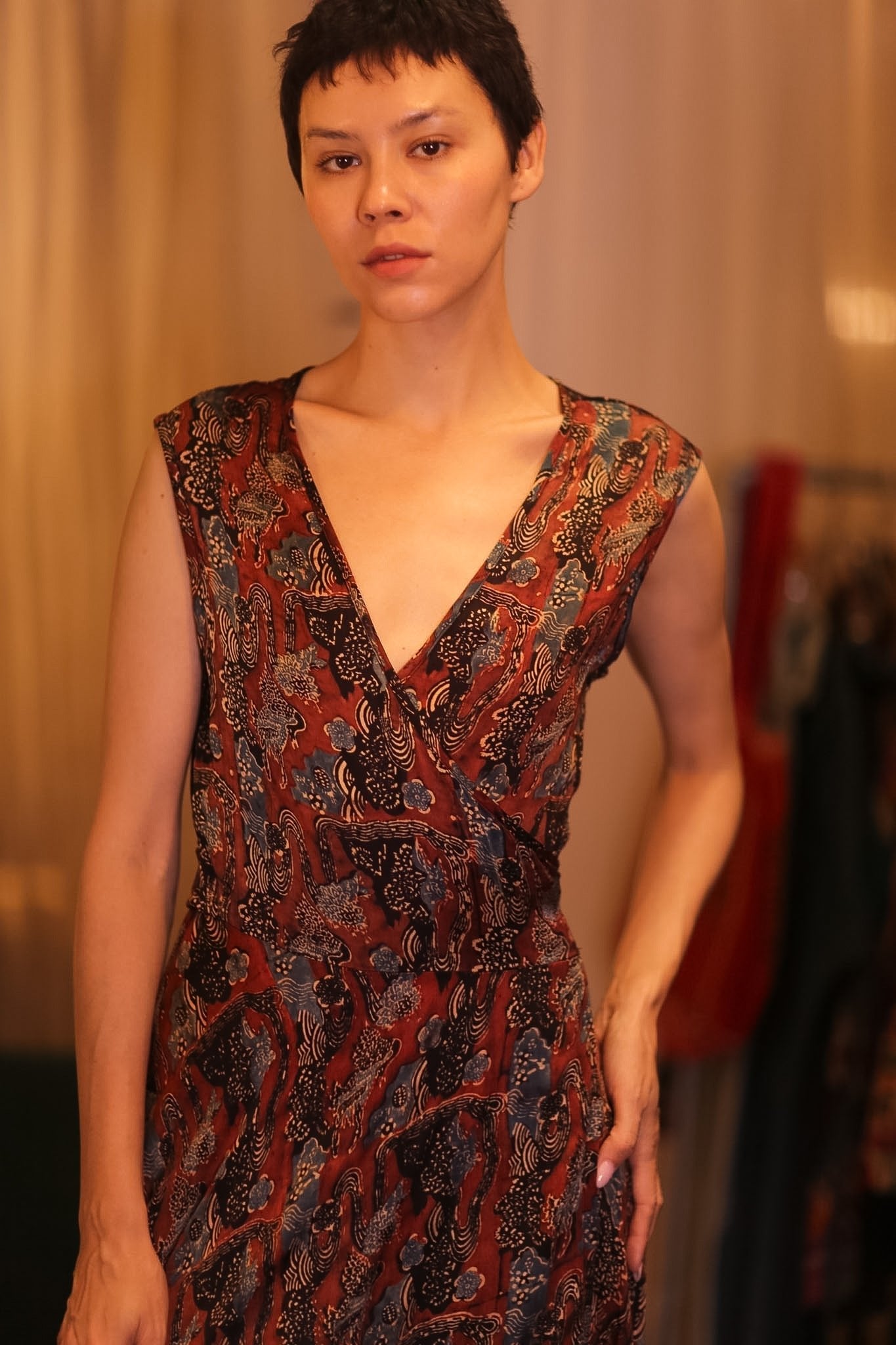 SILK WRAP DRESS GABRIELE PADA - MOMO STUDIO BERLIN - Berlin Concept Store - sustainable & ethical fashion