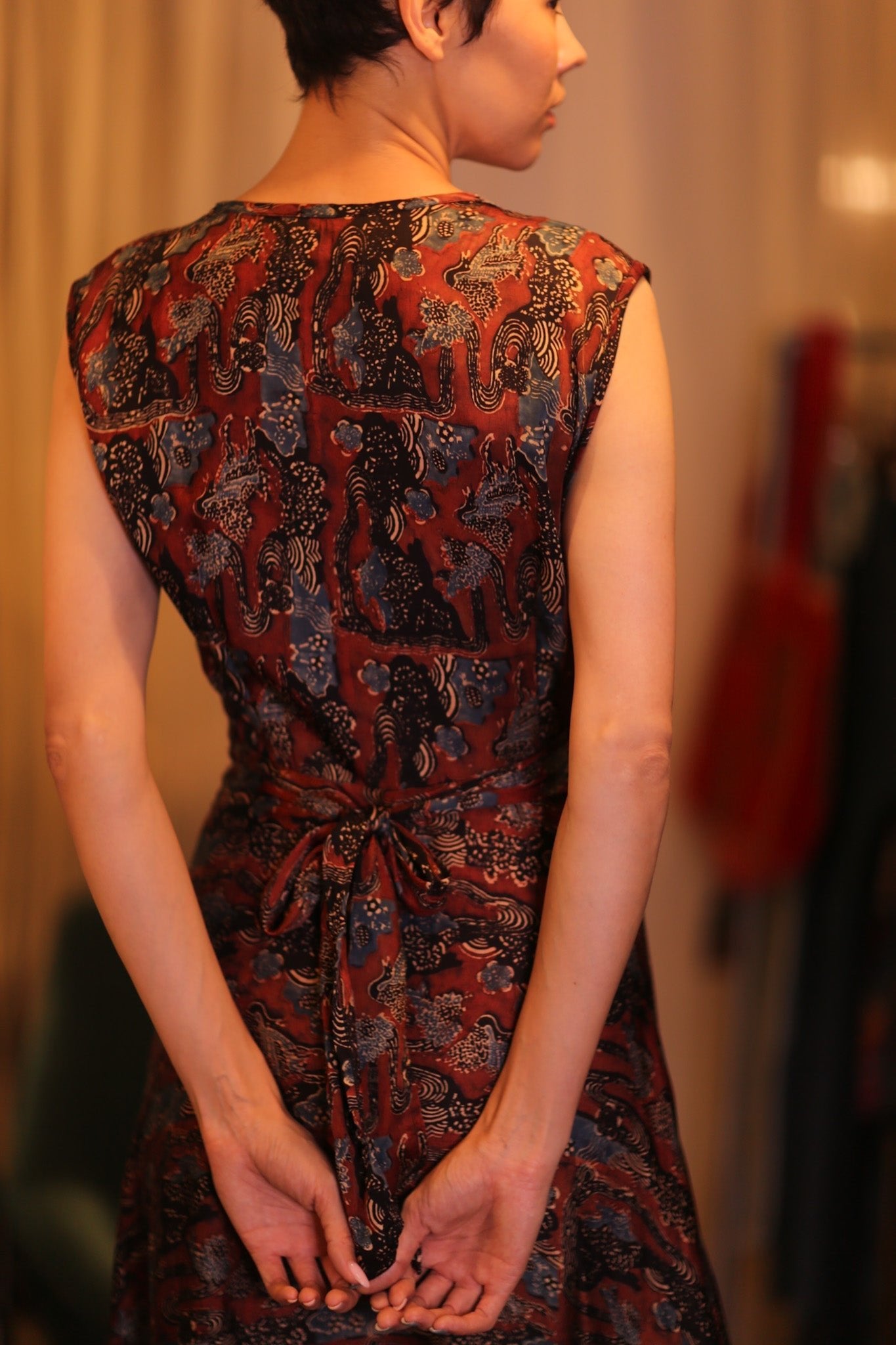 SILK WRAP DRESS GABRIELE PADA - MOMO STUDIO BERLIN - Berlin Concept Store - sustainable & ethical fashion