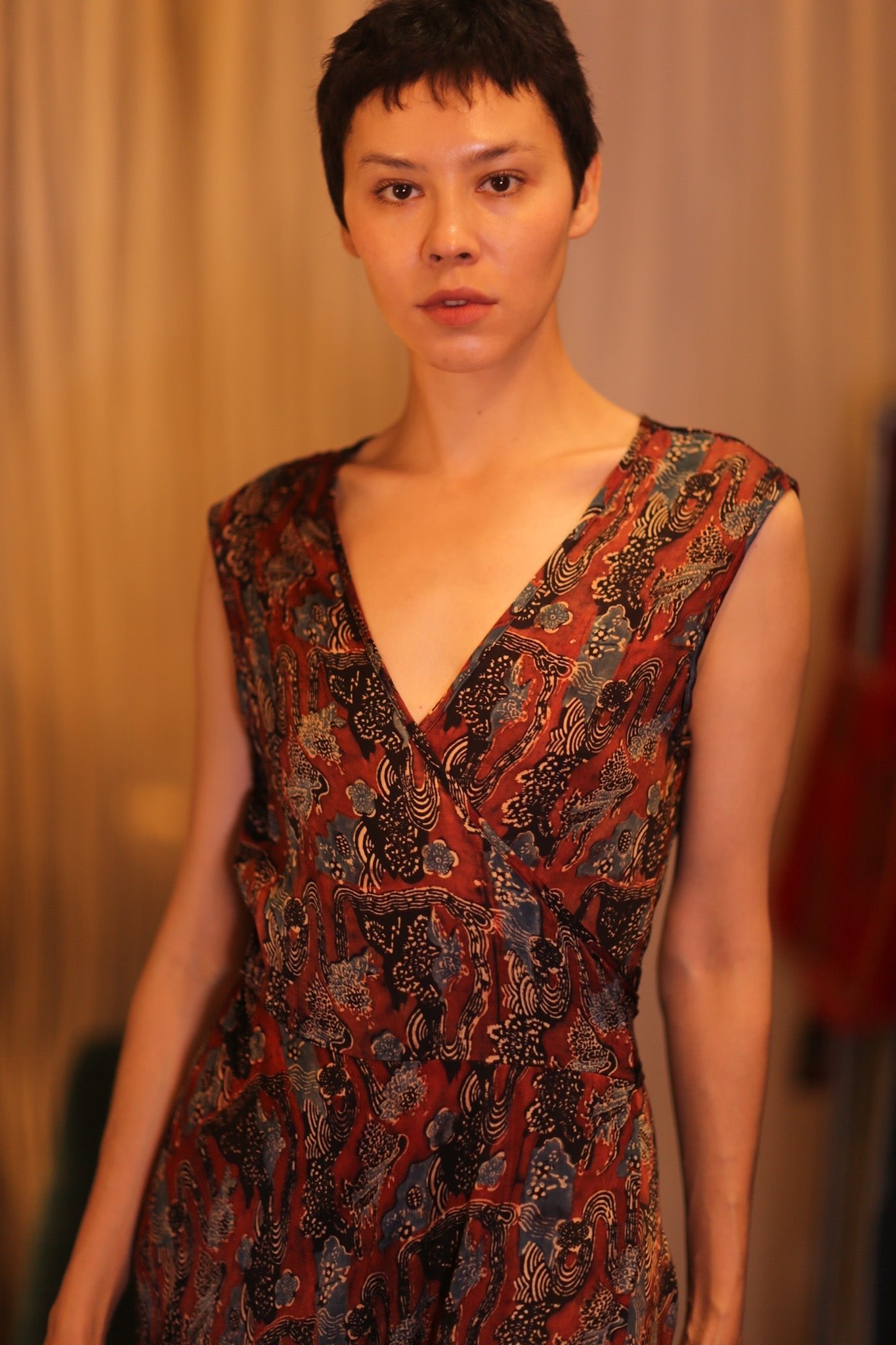 SILK WRAP DRESS GABRIELE PADA - MOMO STUDIO BERLIN - Berlin Concept Store - sustainable & ethical fashion
