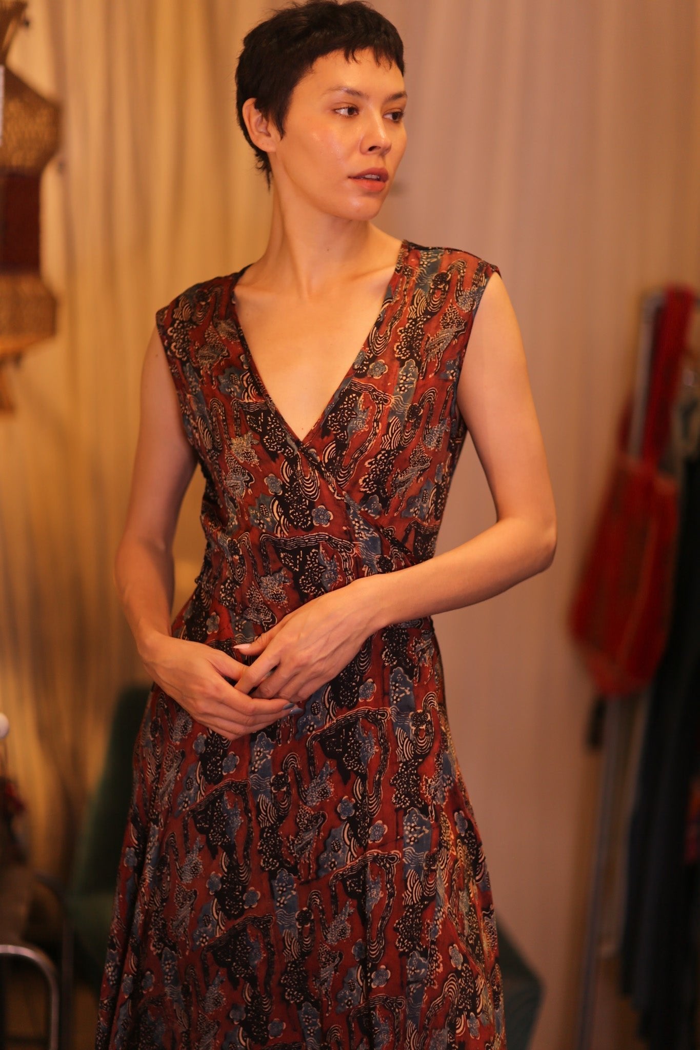 SILK WRAP DRESS GABRIELE PADA - MOMO STUDIO BERLIN - Berlin Concept Store - sustainable & ethical fashion