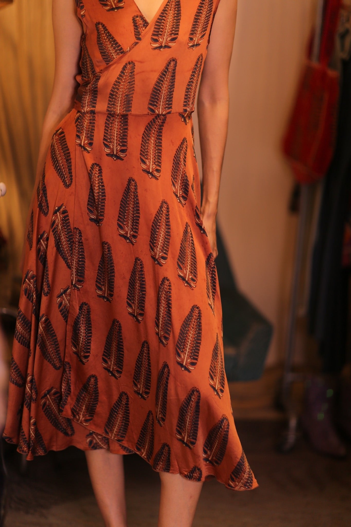 SILK WRAP DRESS GABRIELE PAN - MOMO STUDIO BERLIN - Berlin Concept Store - sustainable & ethical fashion