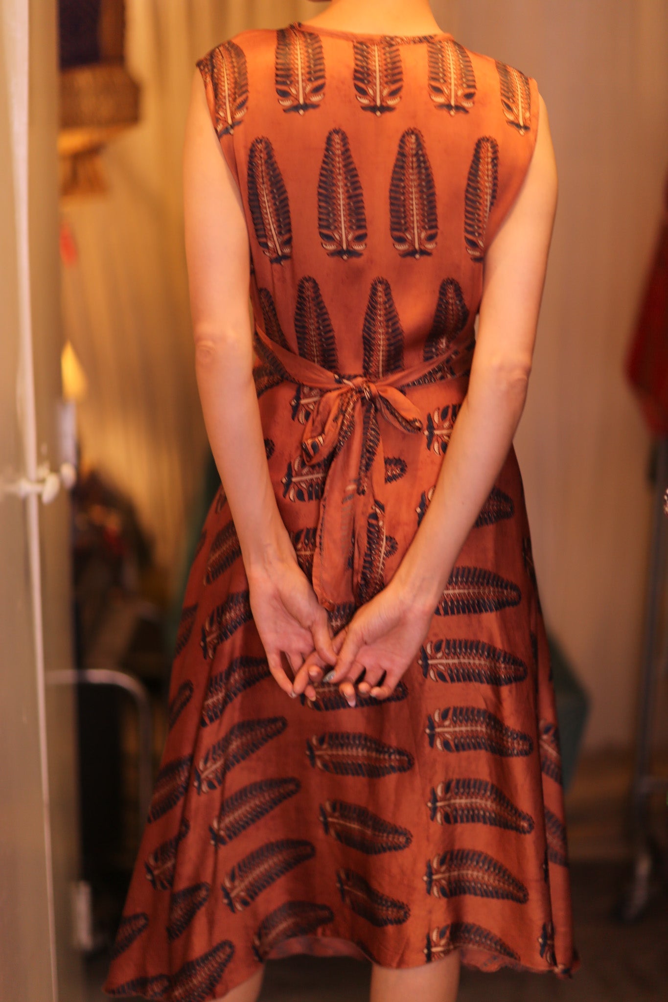 SILK WRAP DRESS GABRIELE PAN - MOMO STUDIO BERLIN - Berlin Concept Store - sustainable & ethical fashion