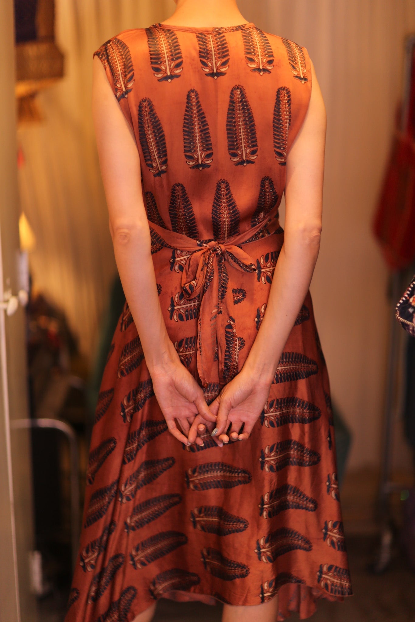 SILK WRAP DRESS GABRIELE PAN - MOMO STUDIO BERLIN - Berlin Concept Store - sustainable & ethical fashion