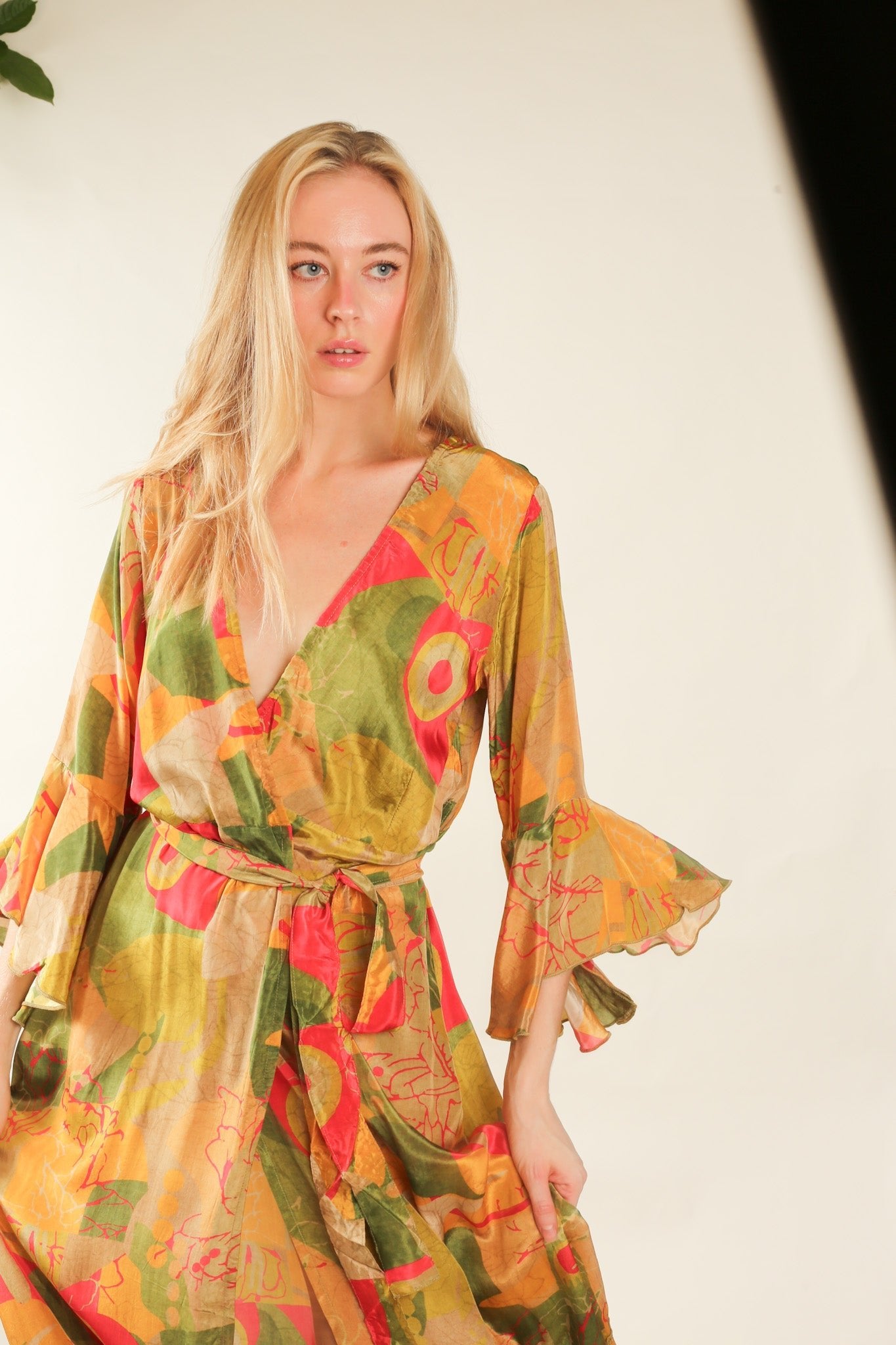 SILK WRAP DRESS KIMONO ISARA - MOMO STUDIO BERLIN - Berlin Concept Store - sustainable & ethical fashion