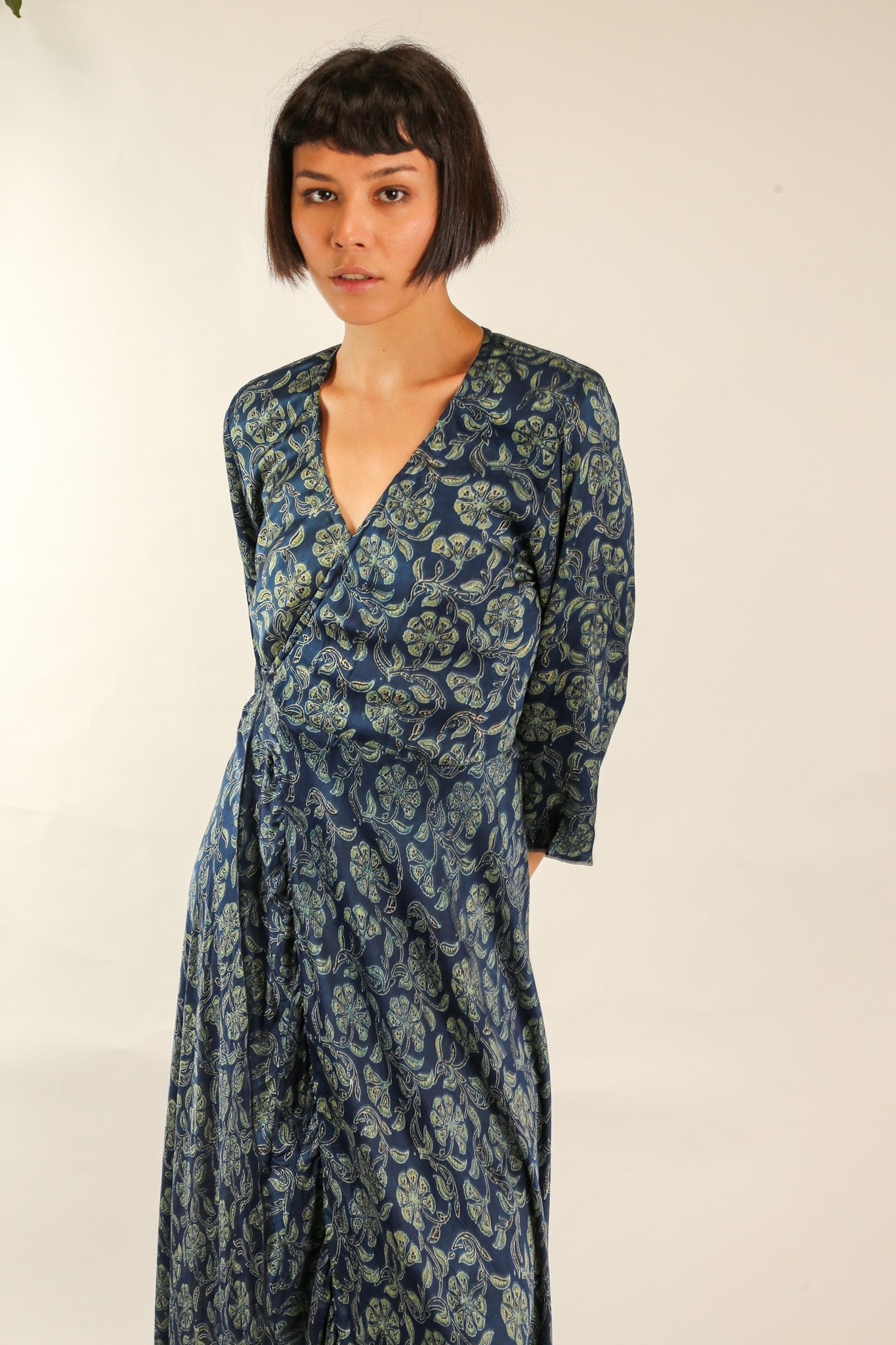 SILK WRAP DRESS WANDA - MOMO STUDIO BERLIN - Berlin Concept Store - sustainable & ethical fashion