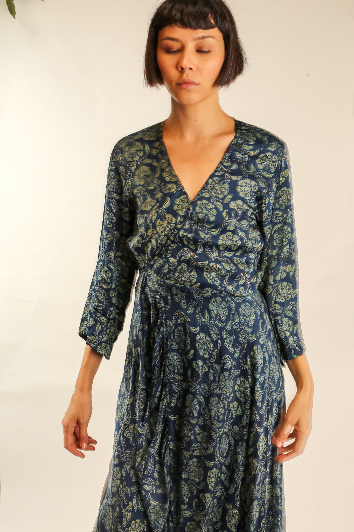 SILK WRAP DRESS WANDA - MOMO STUDIO BERLIN - Berlin Concept Store - sustainable & ethical fashion