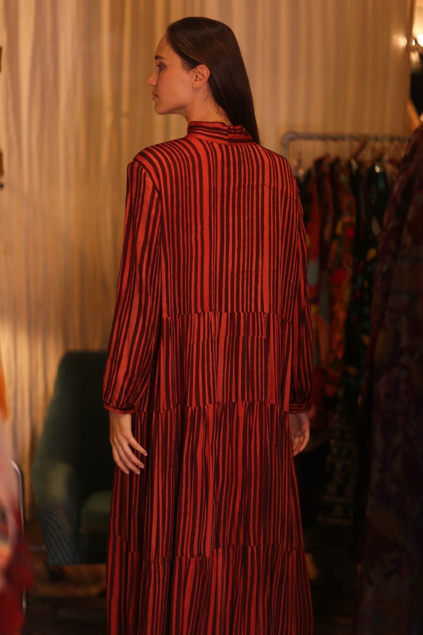 SILK XL BUTTONED DRESS LOA SILAS - MOMO STUDIO BERLIN - Berlin Concept Store - sustainable & ethical fashion