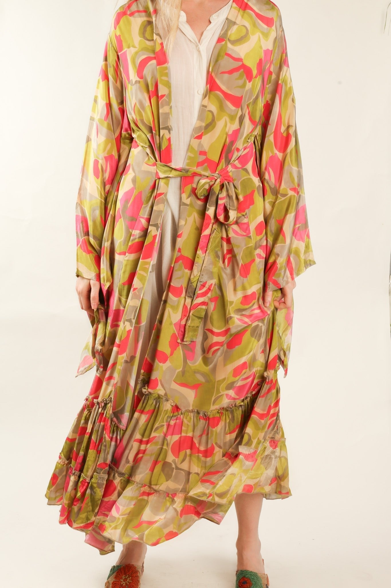 SILK XL KIMONO REEMA - MOMO STUDIO BERLIN - Berlin Concept Store - sustainable & ethical fashion