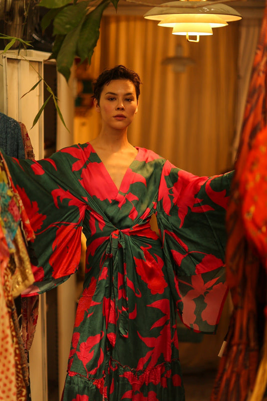 SILK XXL KIMONO FRANKY - MOMO STUDIO BERLIN - Berlin Concept Store - sustainable & ethical fashion