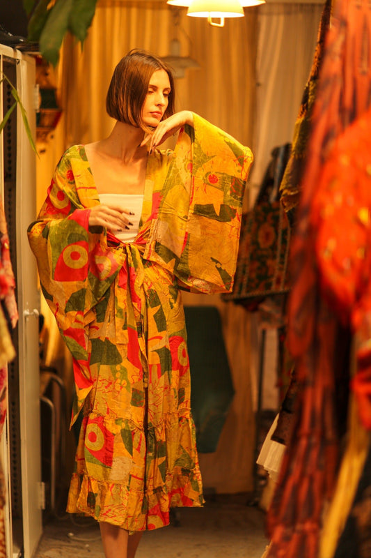 SILK XXL WING KIMONO MONI - MOMO STUDIO BERLIN - Berlin Concept Store - sustainable & ethical fashion