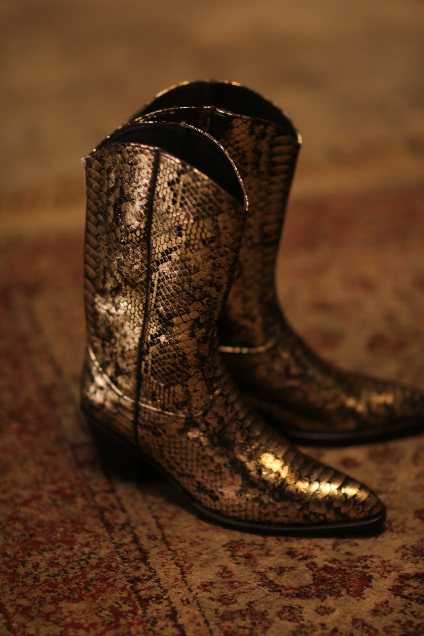 SNAKE PRINT WESTERN BOOTS SANU - MOMO STUDIO BERLIN - Berlin Concept Store - sustainable & ethical fashion