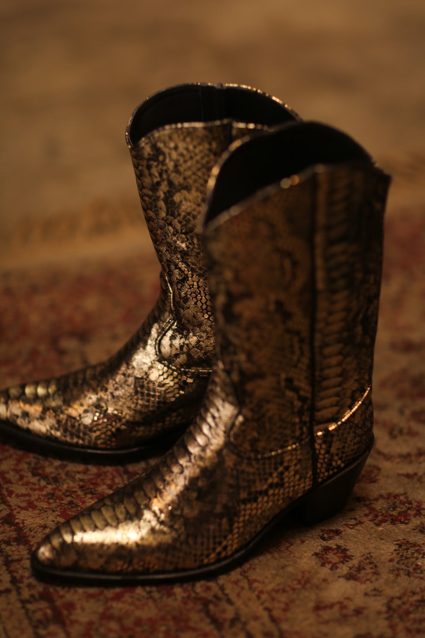 SNAKE PRINT WESTERN BOOTS SANU - MOMO STUDIO BERLIN - Berlin Concept Store - sustainable & ethical fashion