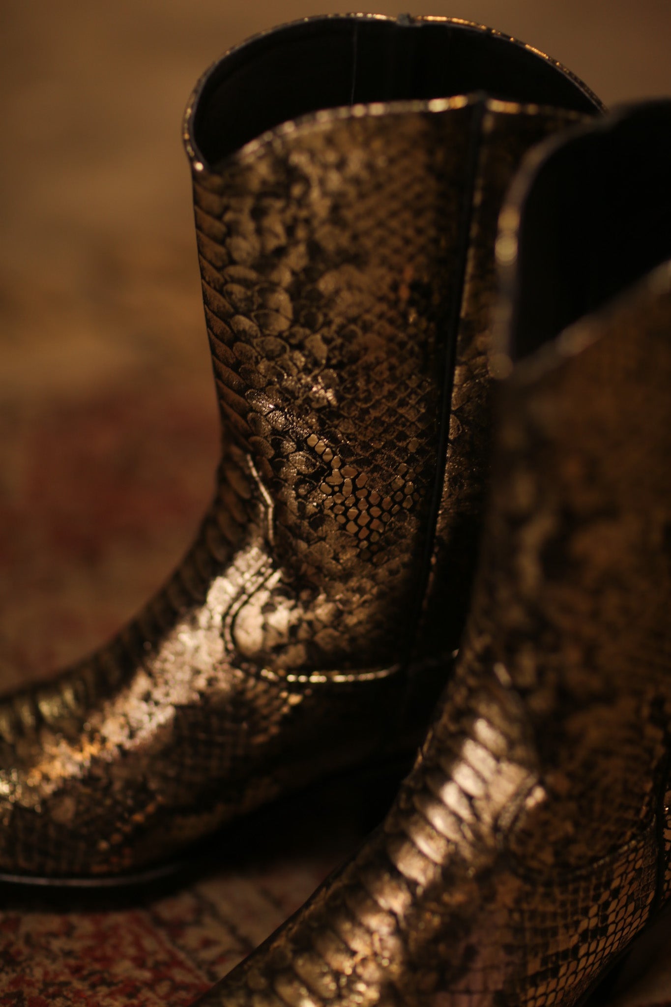 SNAKE PRINT WESTERN BOOTS SANU - MOMO STUDIO BERLIN - Berlin Concept Store - sustainable & ethical fashion