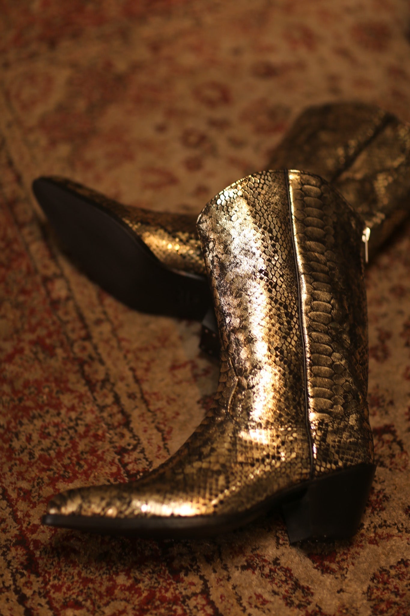 SNAKE PRINT WESTERN BOOTS SANU - MOMO STUDIO BERLIN - Berlin Concept Store - sustainable & ethical fashion