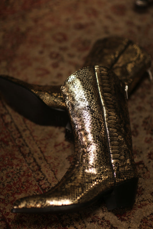 SNAKE PRINT WESTERN BOOTS SANU - MOMO STUDIO BERLIN - Berlin Concept Store - sustainable & ethical fashion